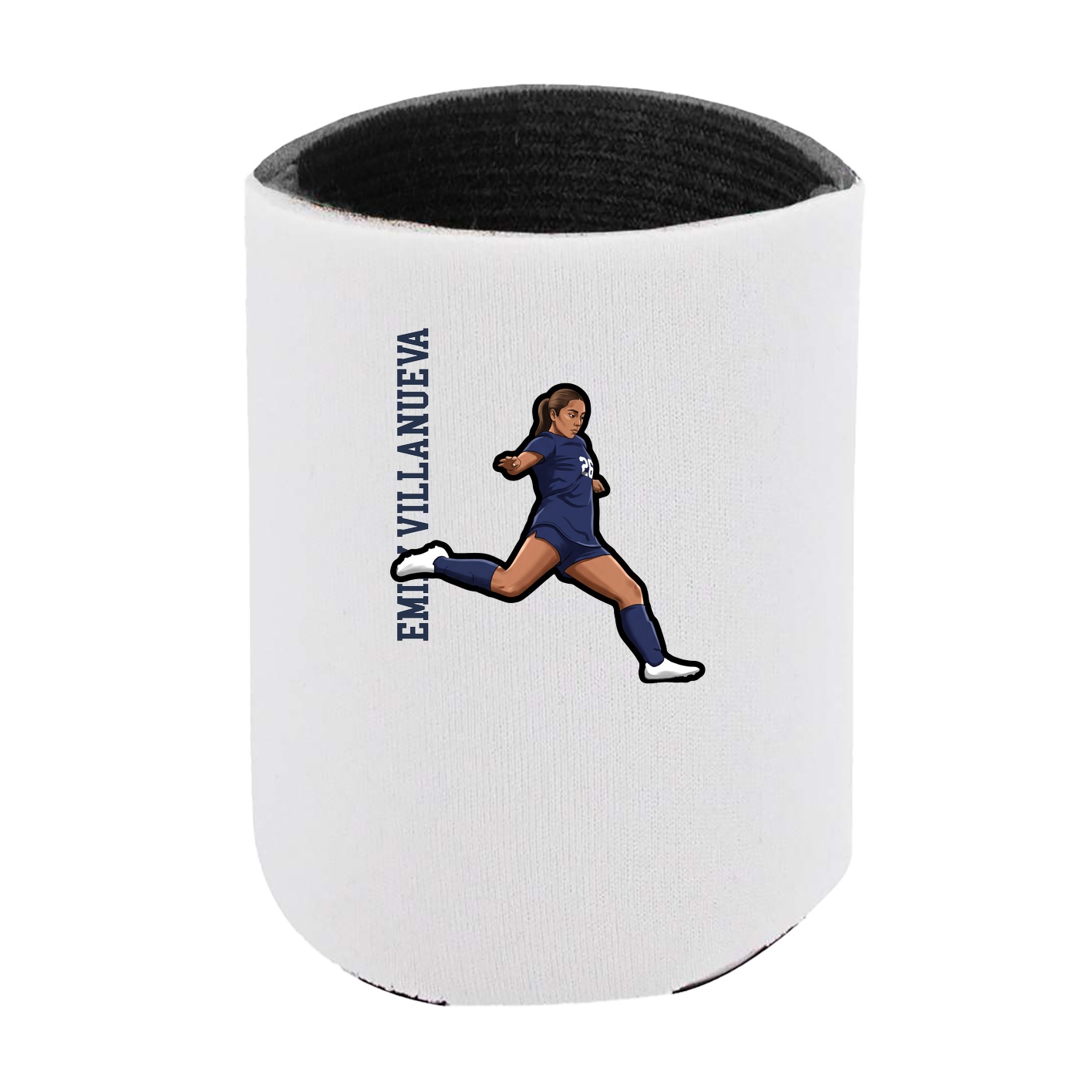 Can Holder — Name Vertical in White