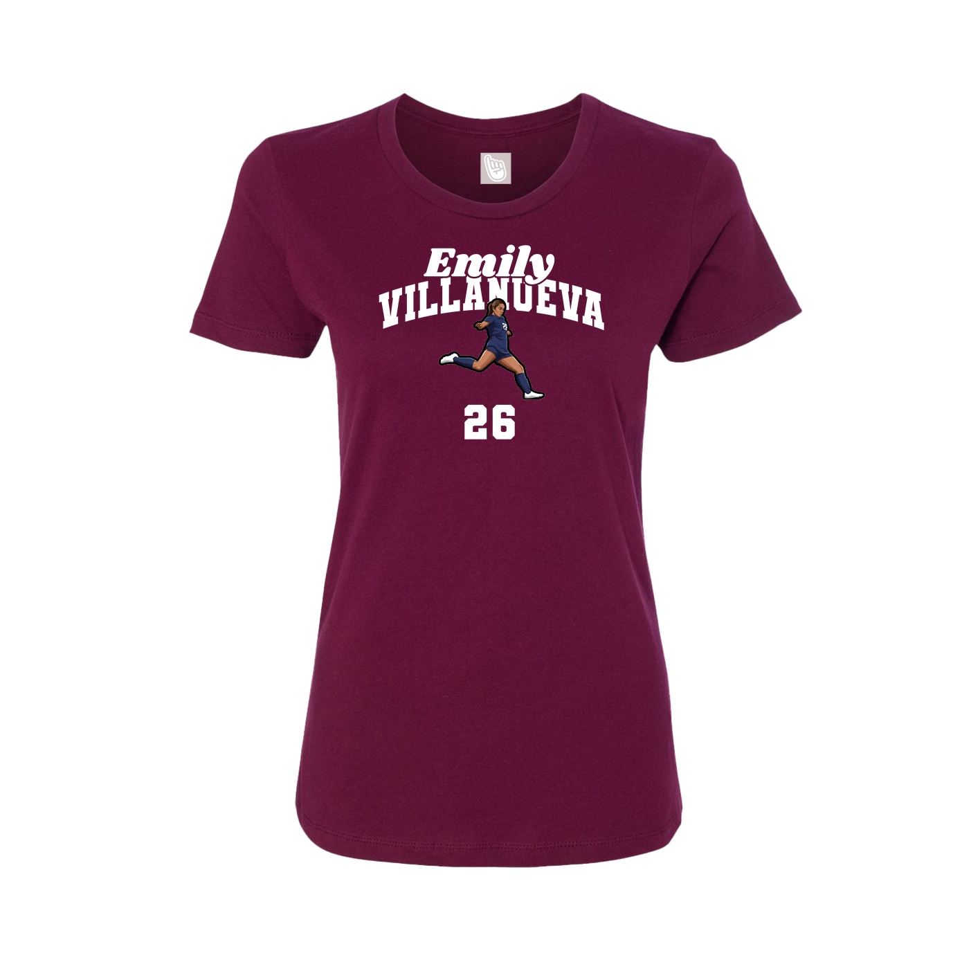 Womens Tee — Signature Arch in Maroon