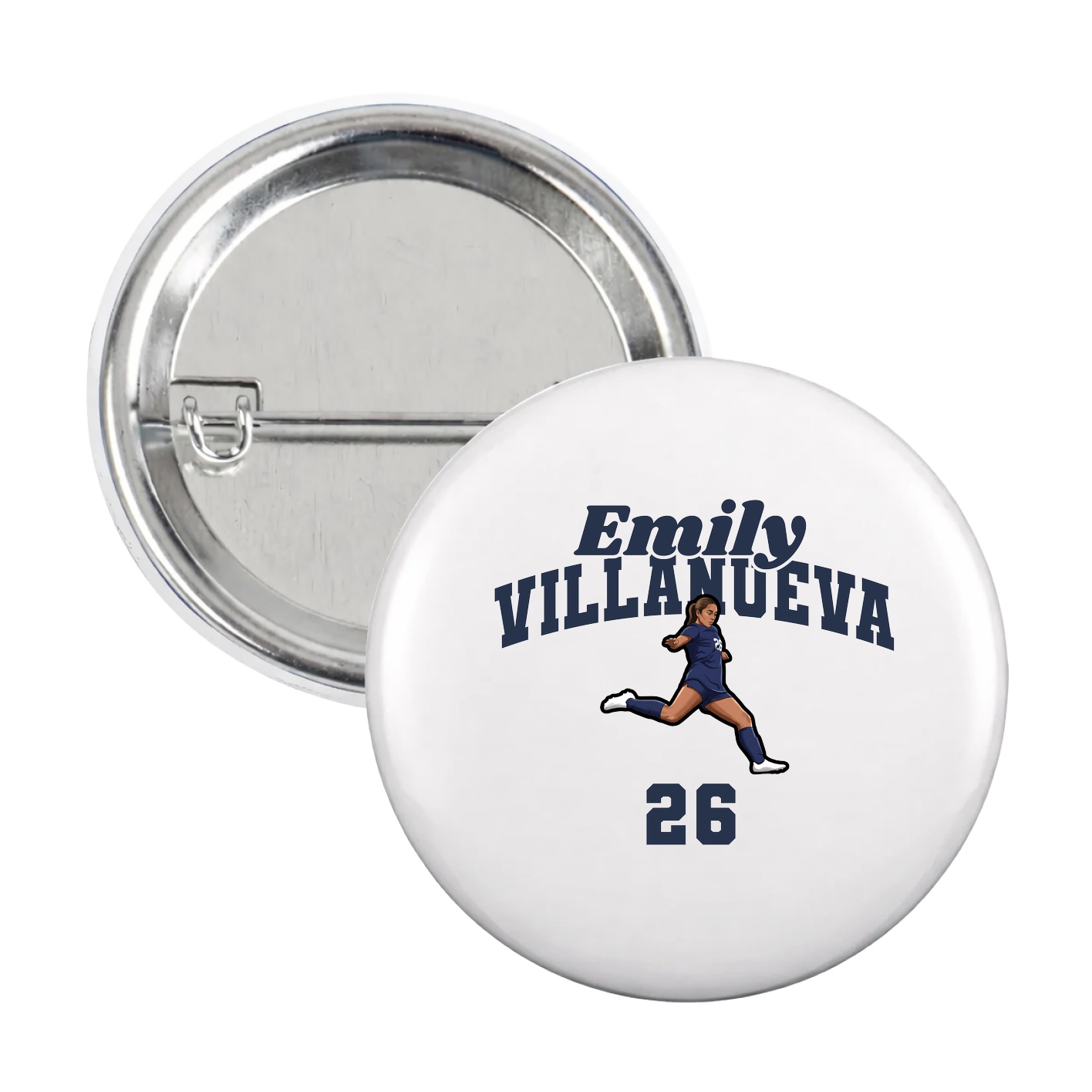 Game Day Button — Signature Arch in White