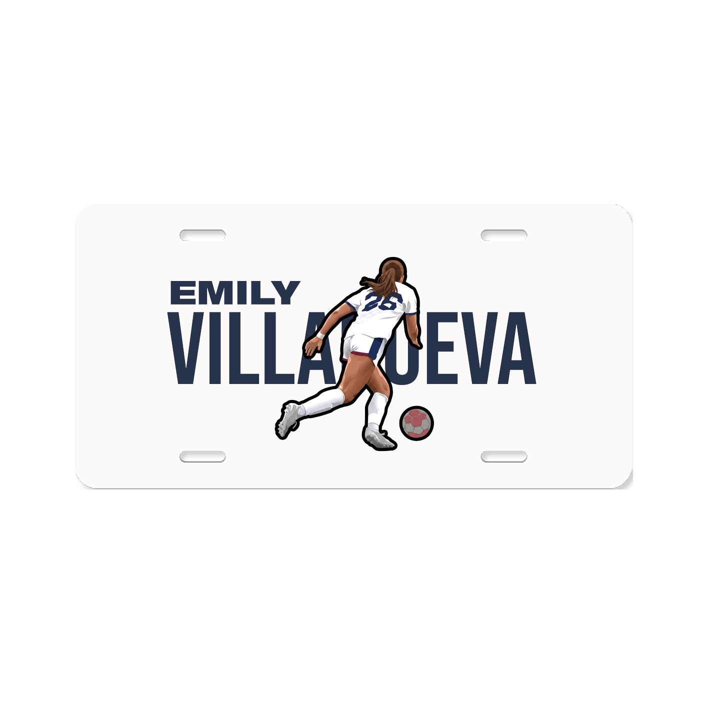 License Plate — Player Name in Classic
