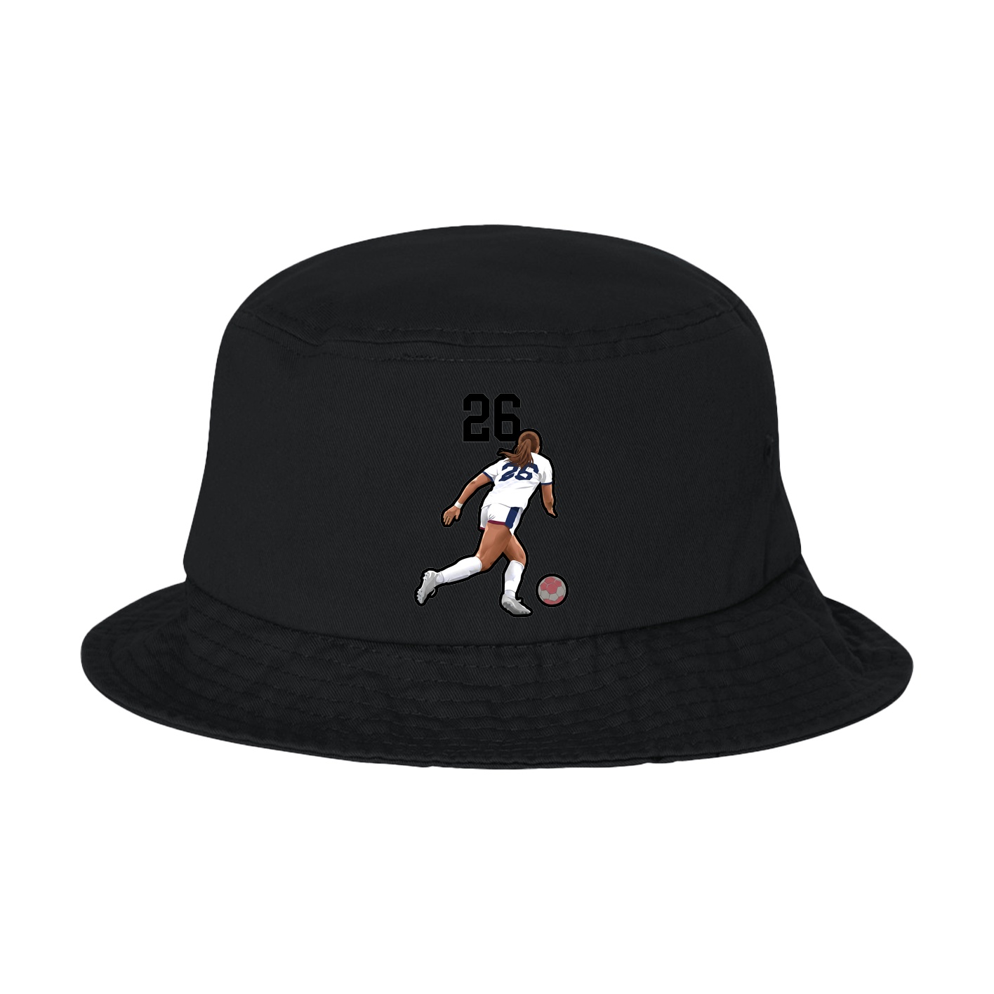 Bucket Cap — Number Top in Black