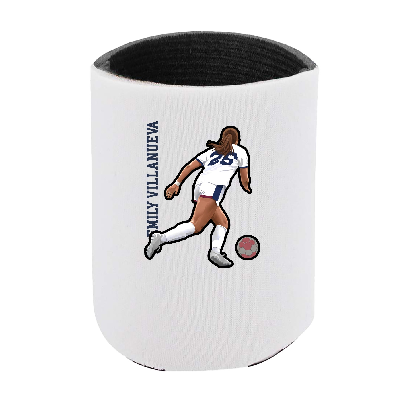 Can Holder — Name Vertical in White