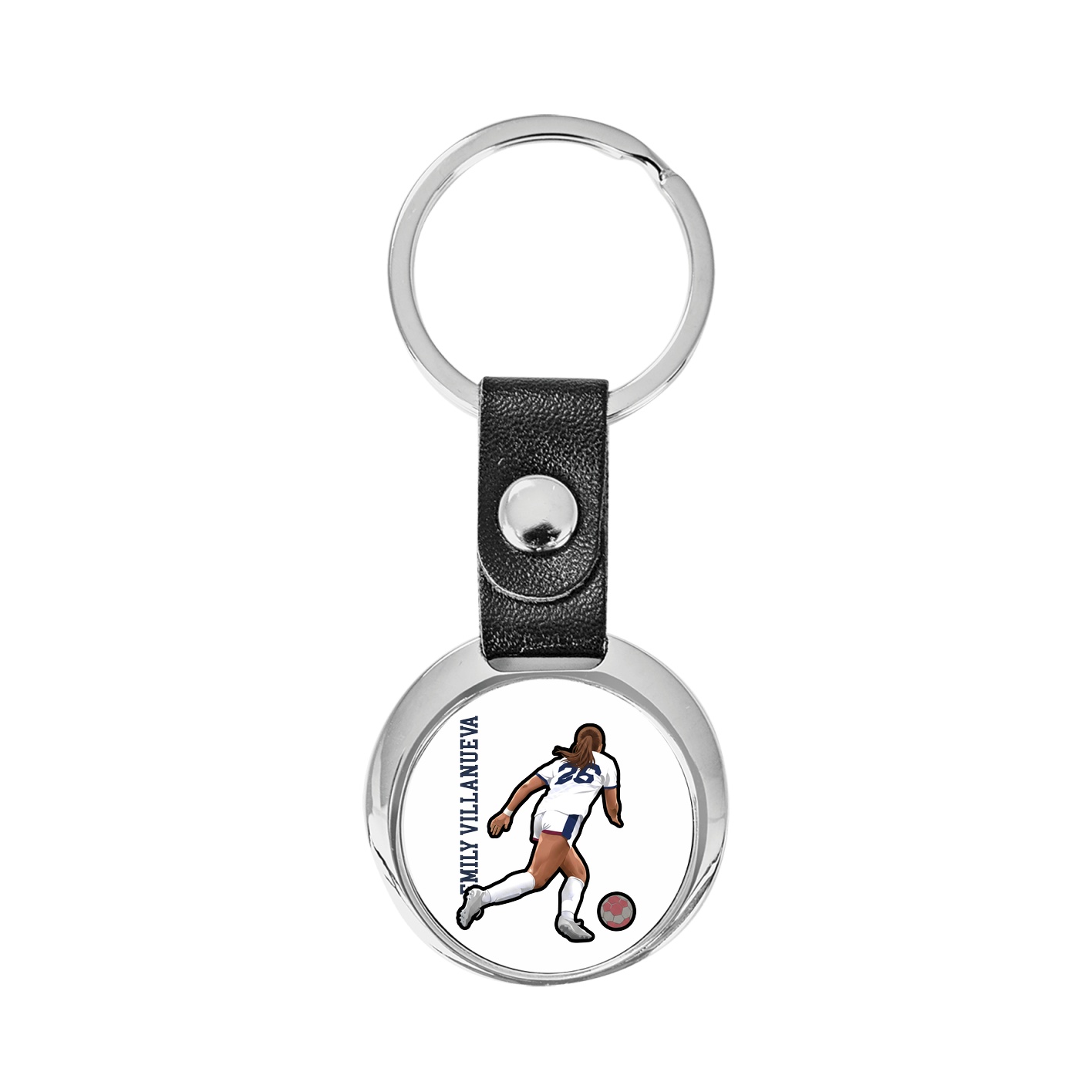 Key Chain — Name Vertical in Classic