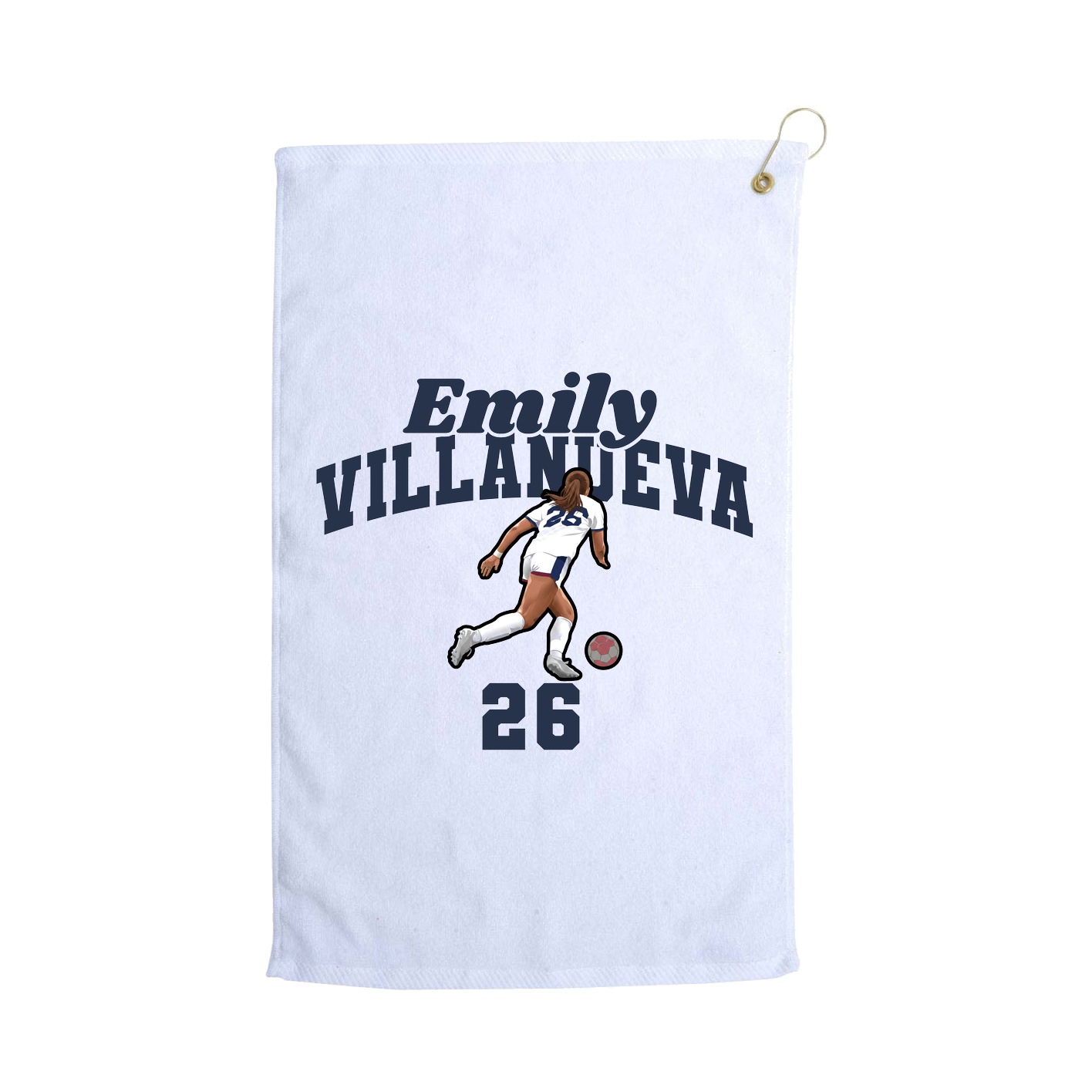 Golf Towel — Signature Arch in White