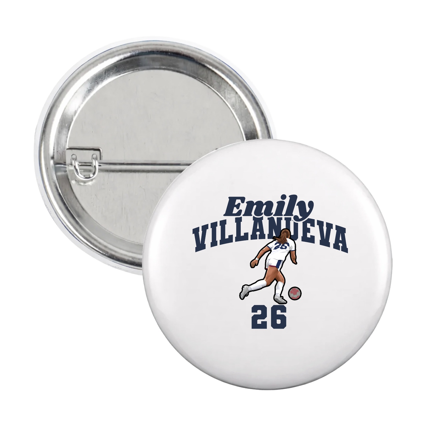 Game Day Button — Signature Arch in White