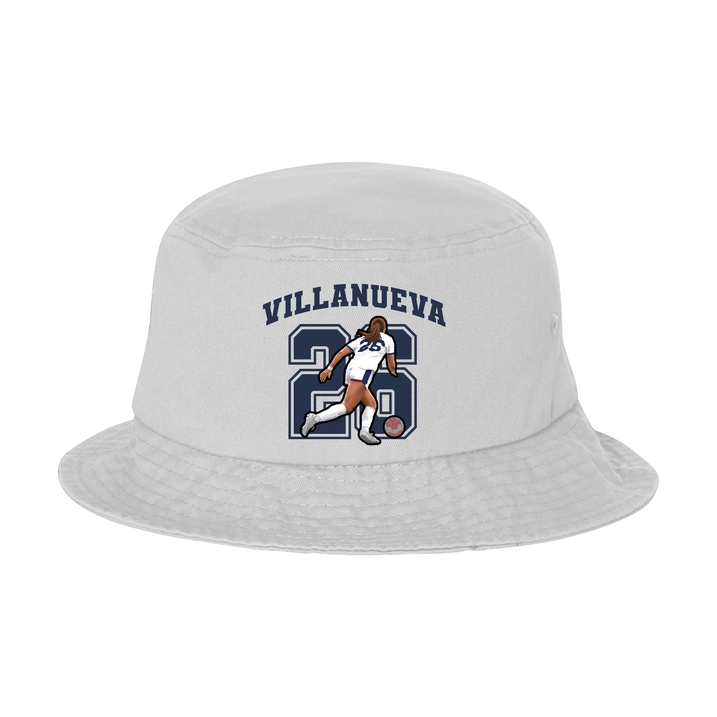 Bucket Cap — Number in White