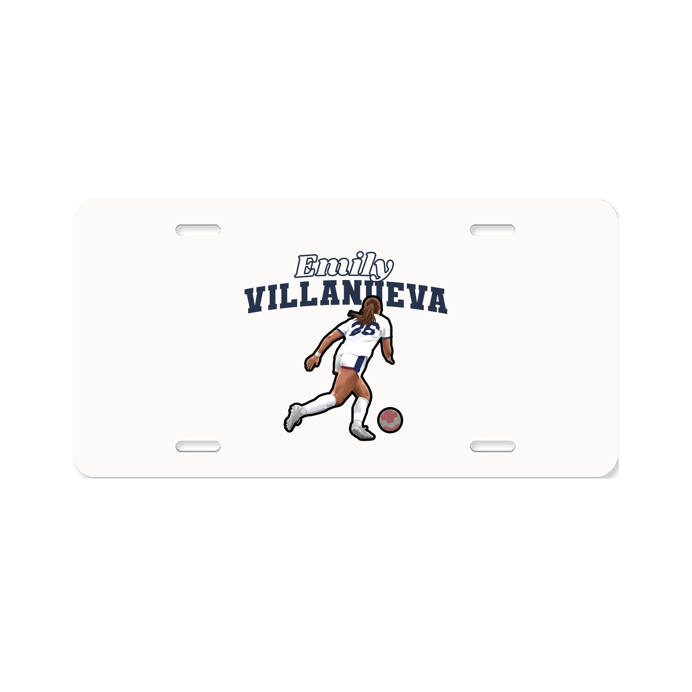 License Plate — Name Arch in Classic