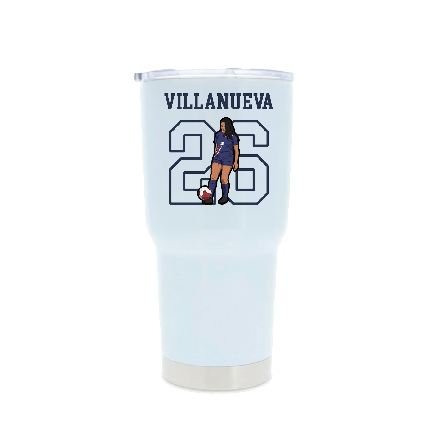 30oz Stainless Steel Tumbler — Shirsey in White