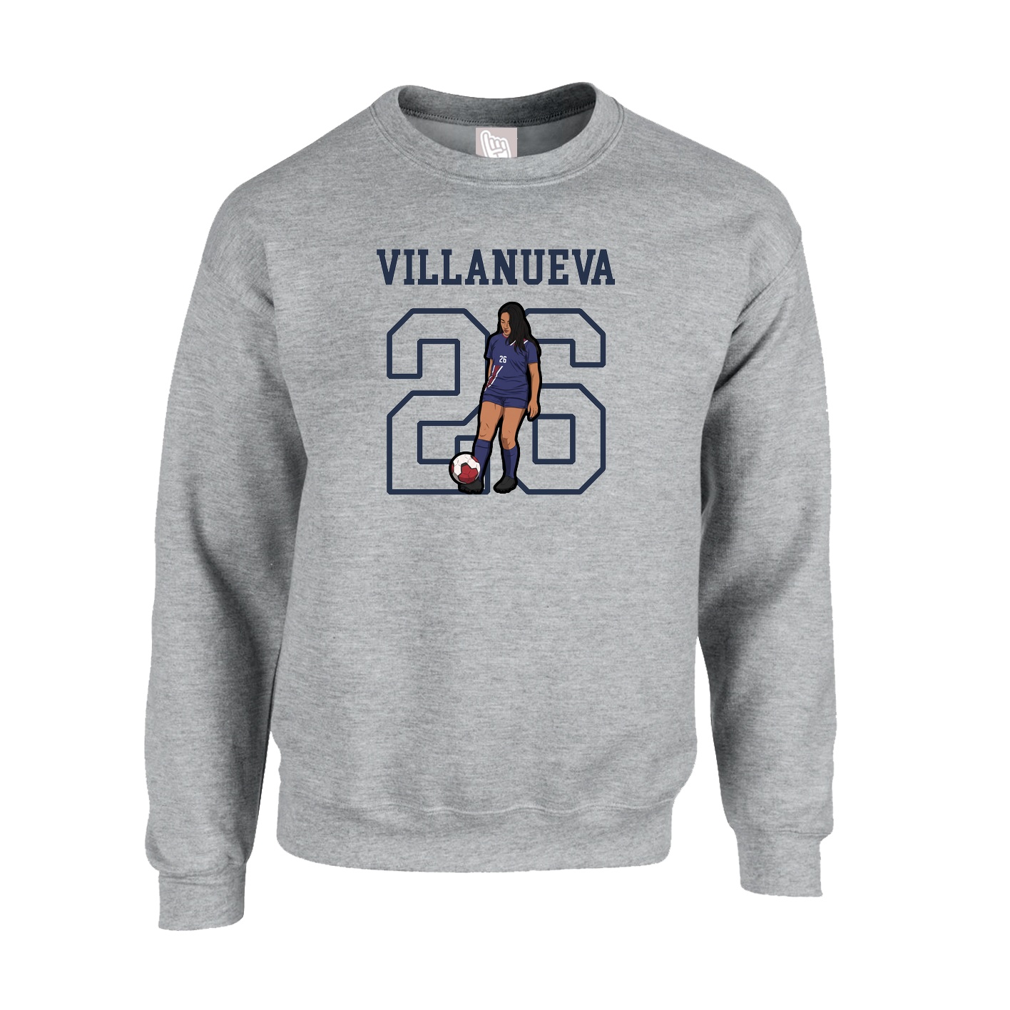 Fleece Crew — Shirsey in Grey