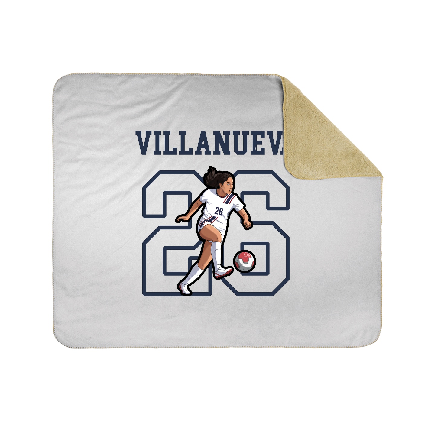 Throw Blanket — Shirsey in White