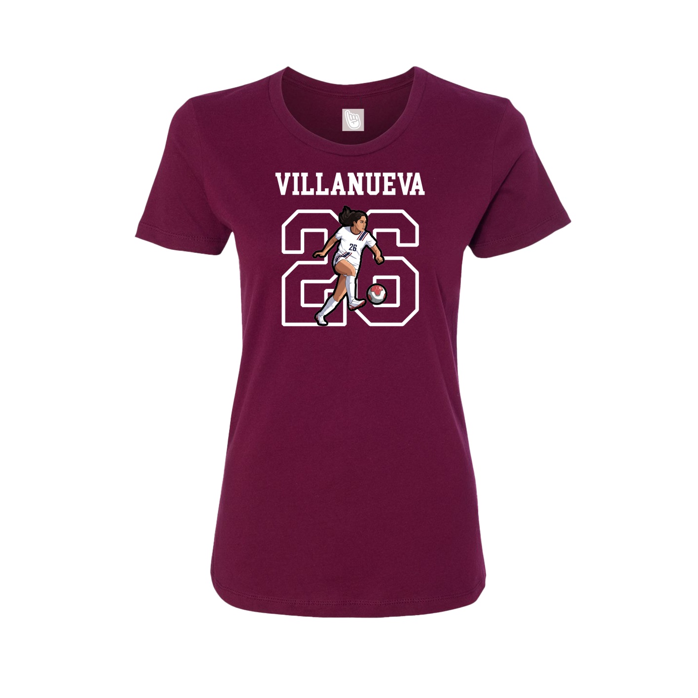 Fitted Women's Tee — Shirsey in Maroon