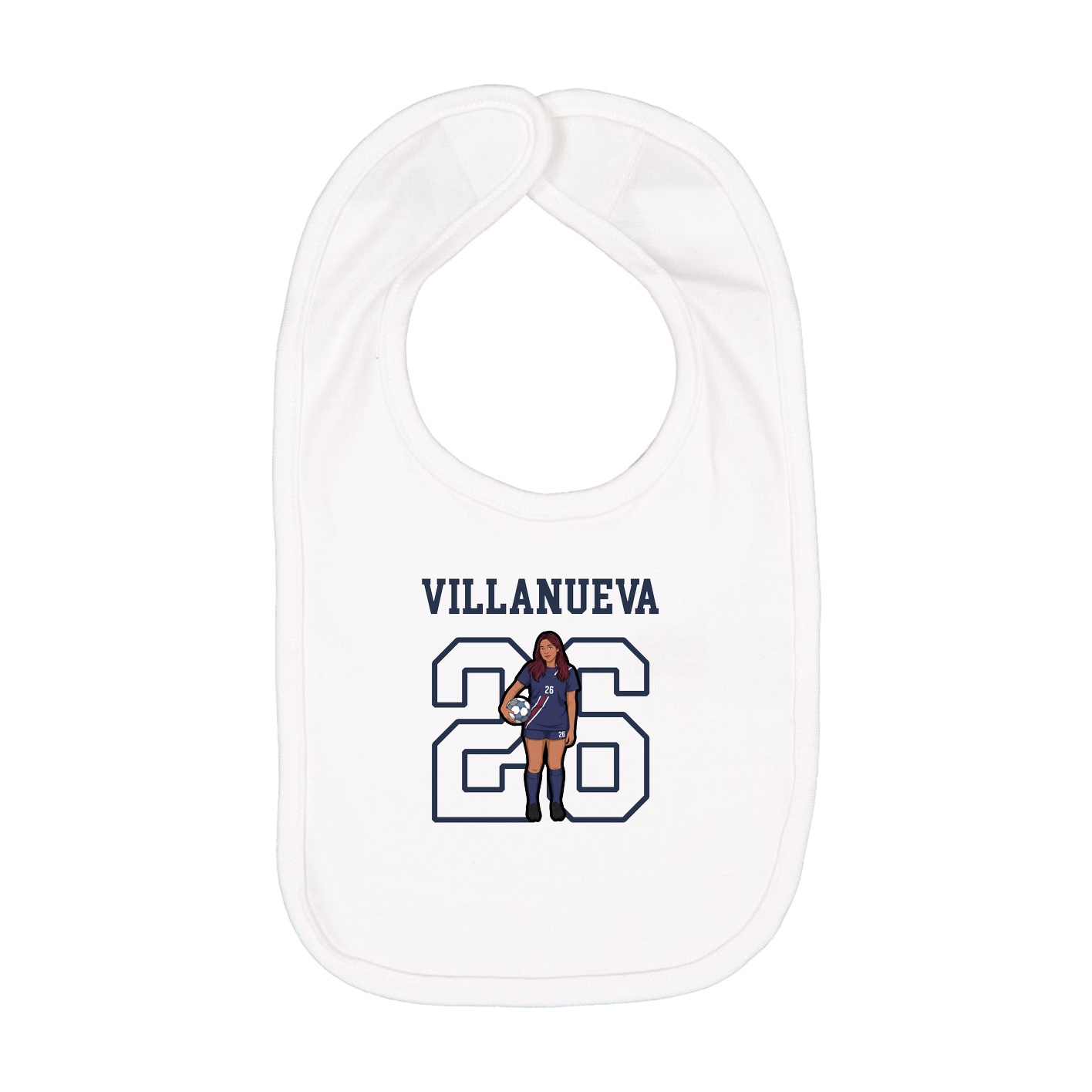 Infant Bib — Shirsey in White