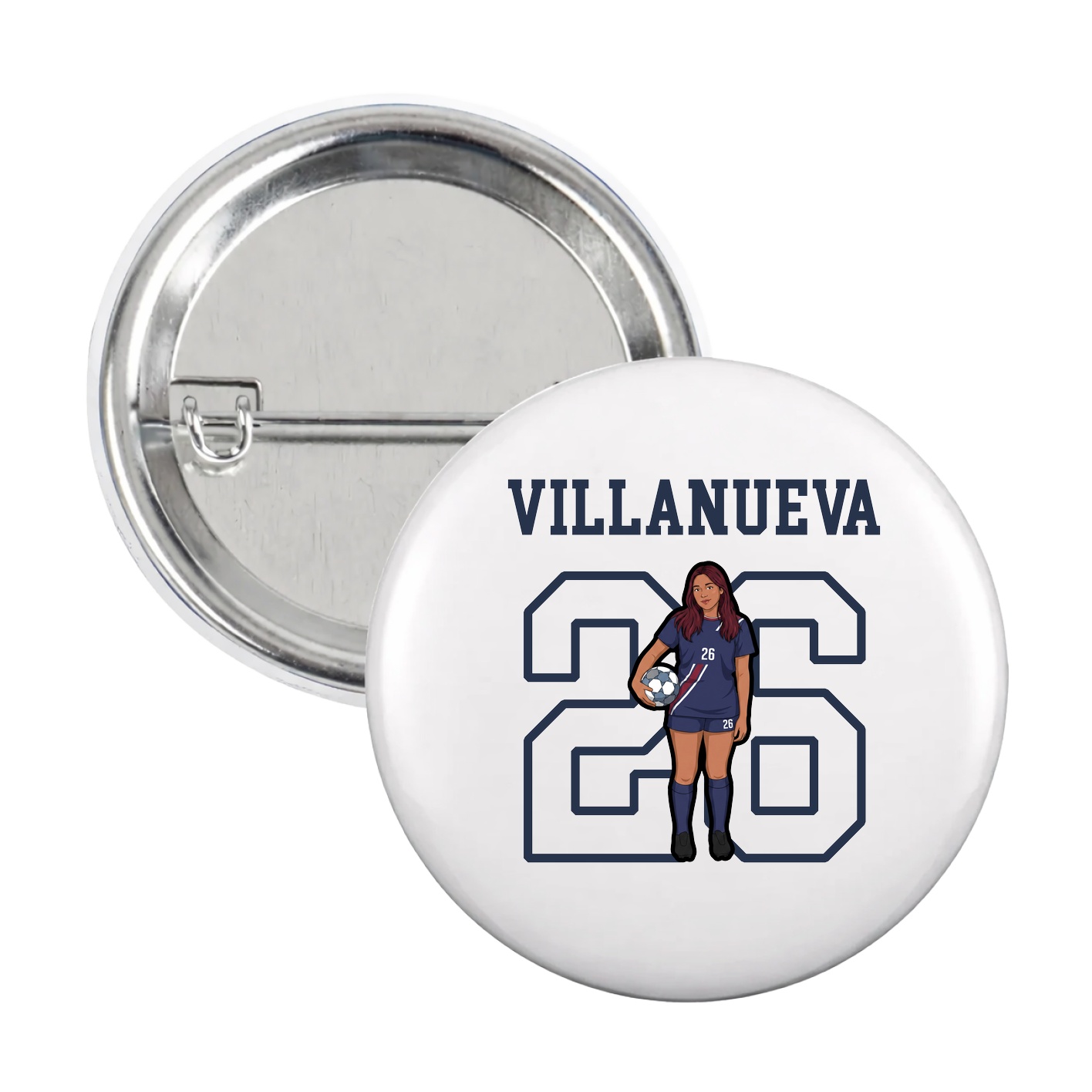 Game Day Button — Shirsey in White