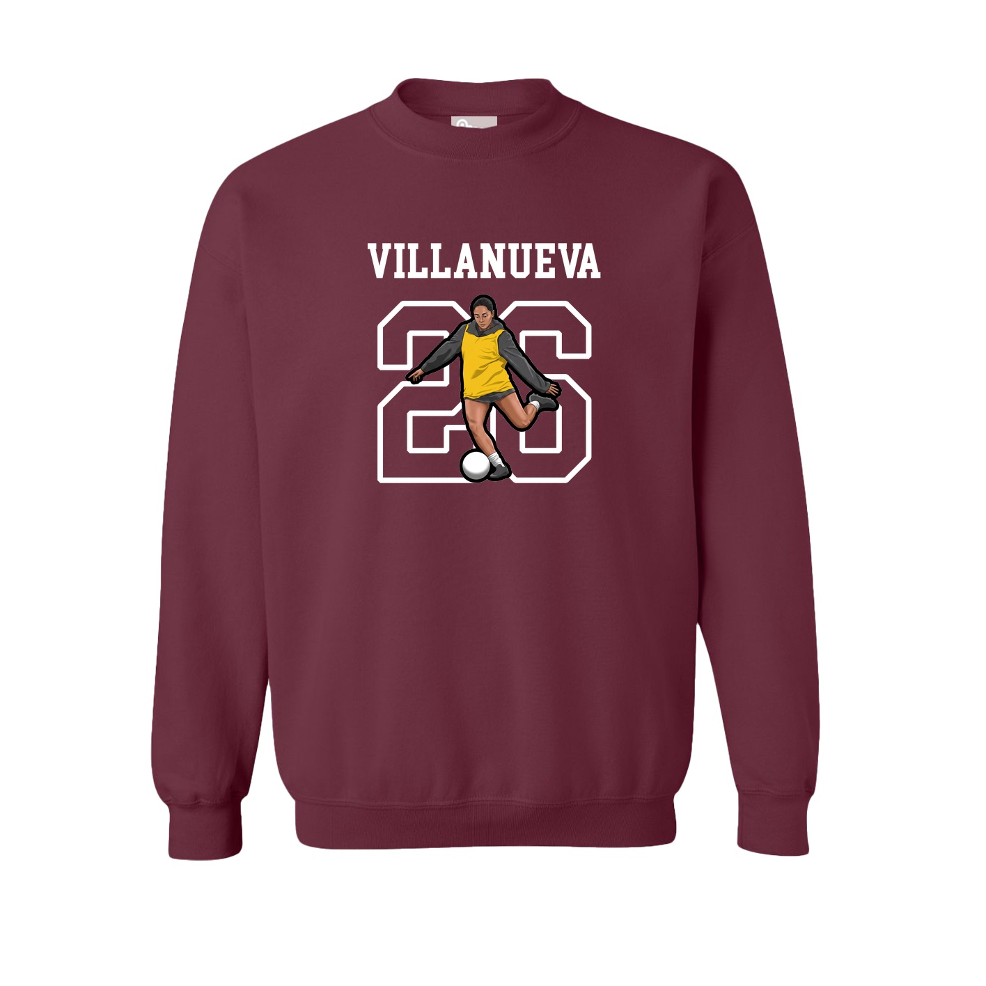 Fleece Crew — Shirsey in Maroon