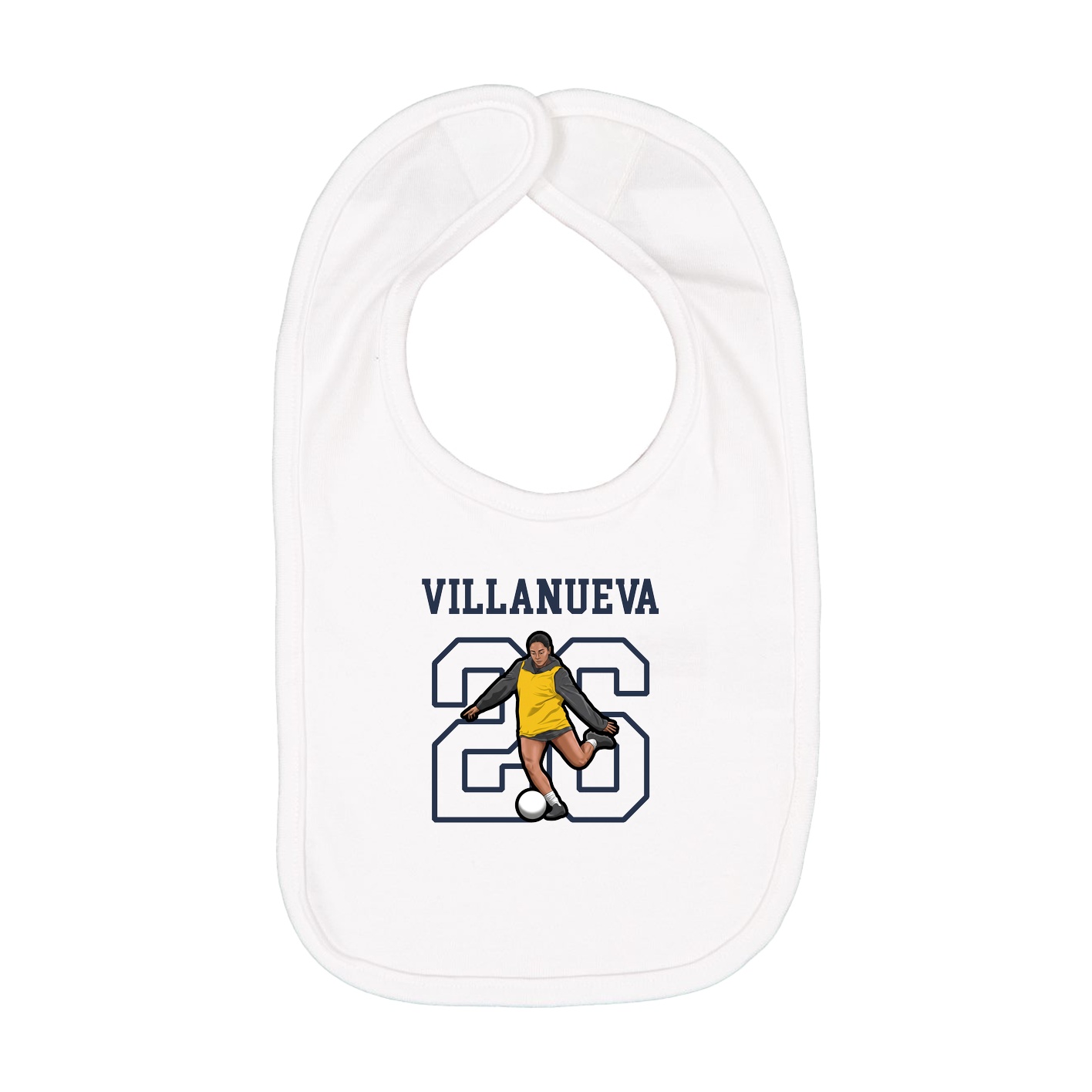 Infant Bib — Shirsey in White