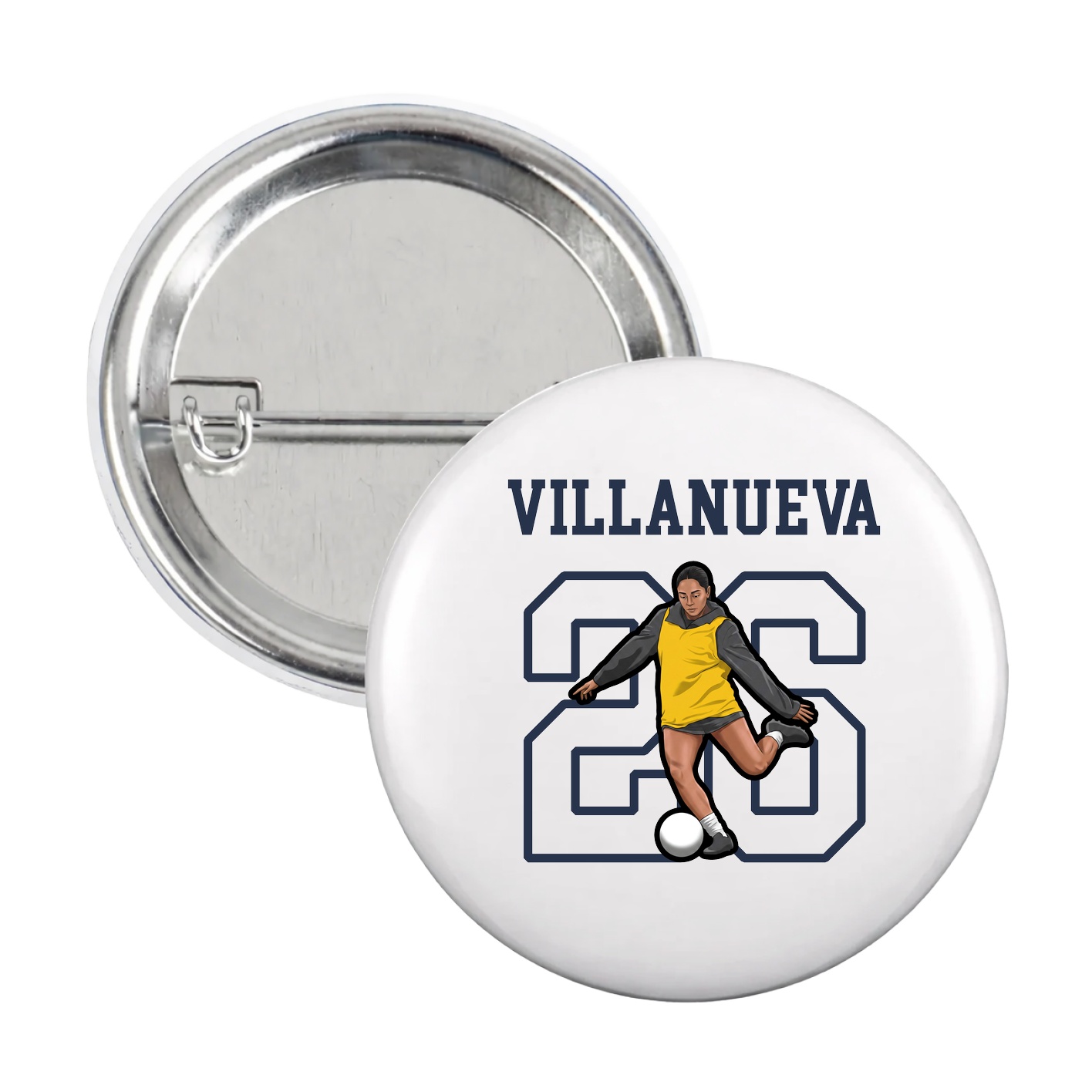 Game Day Button — Shirsey in White