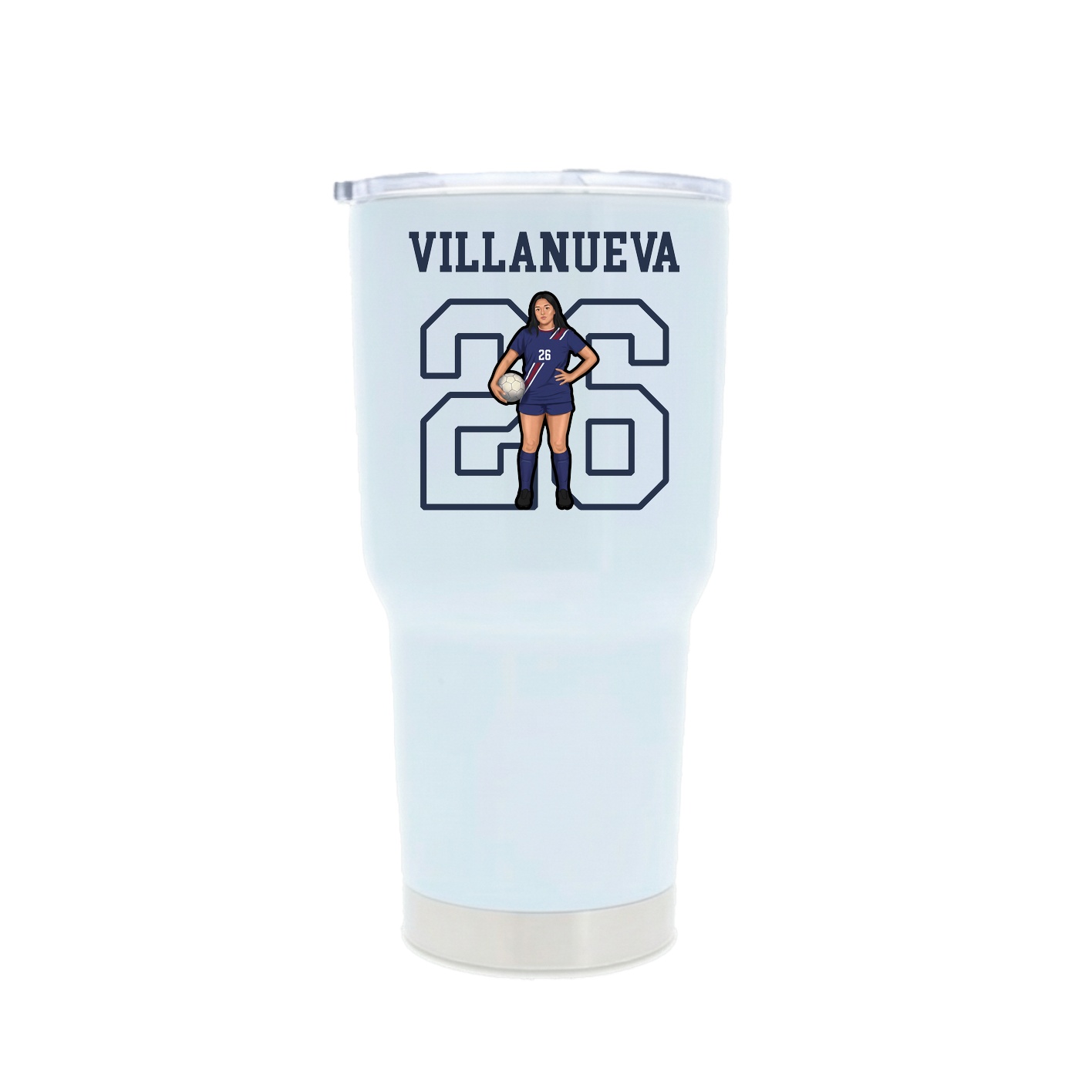 30oz Stainless Steel Tumbler — Shirsey in White