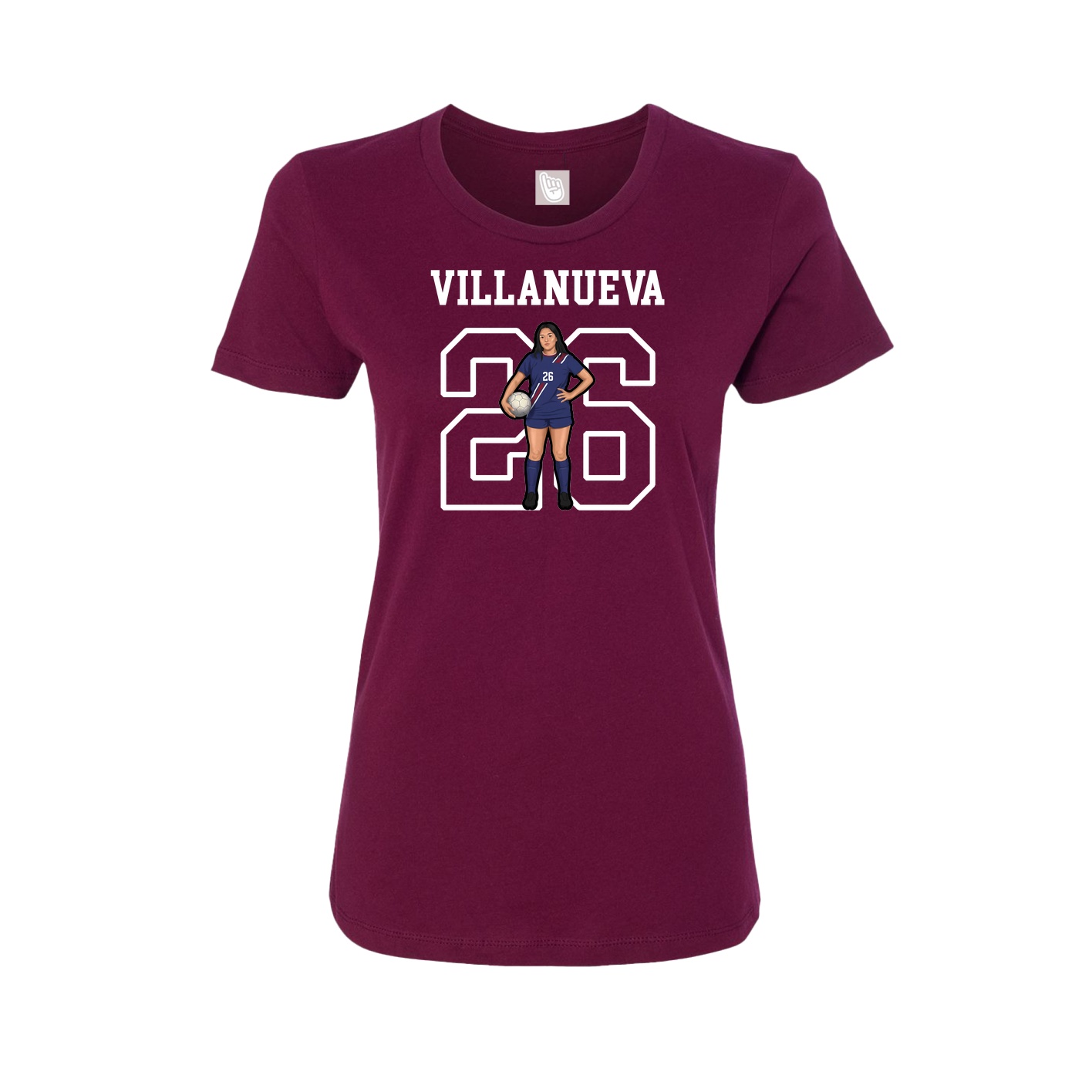 Fitted Women's Tee — Shirsey in Maroon