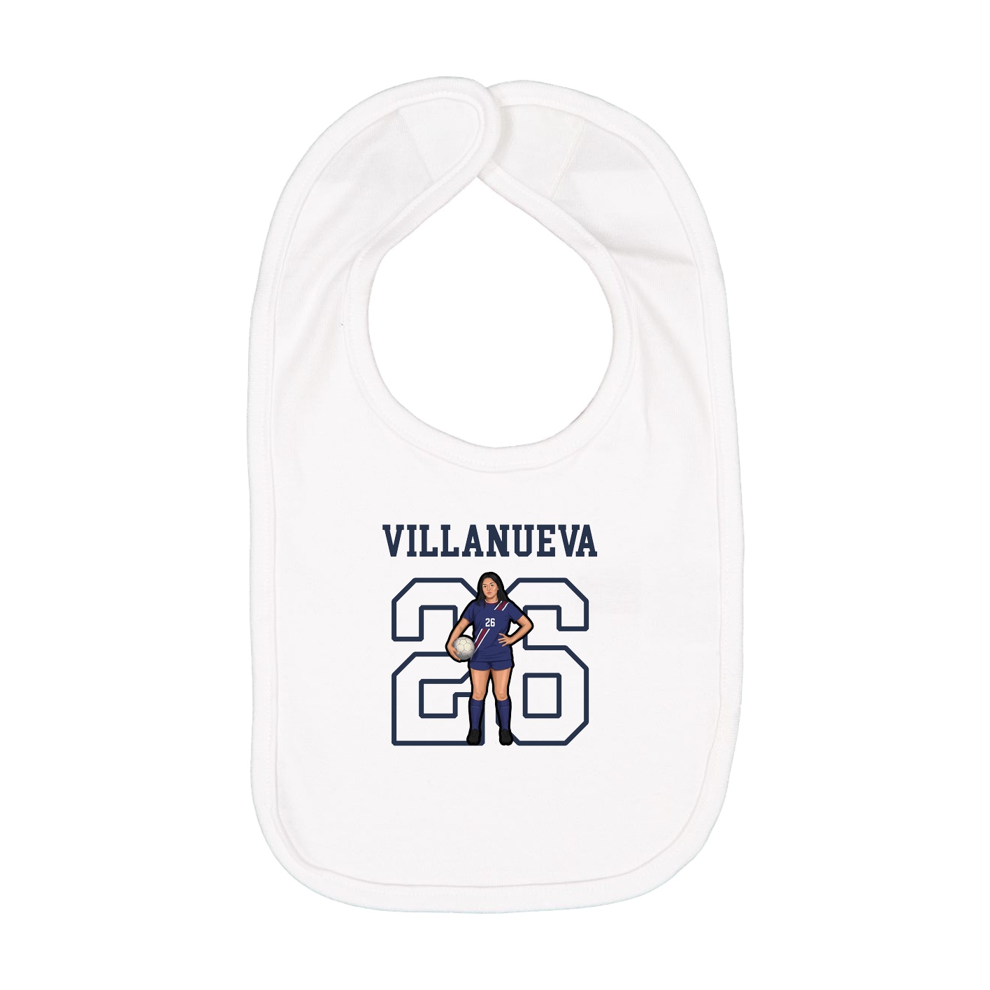 Infant Bib — Shirsey in White