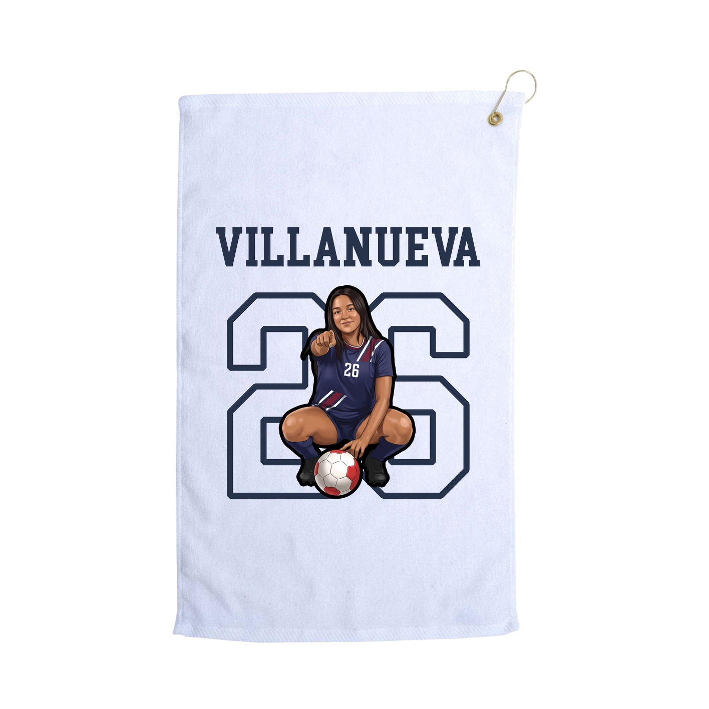 Golf Towel — Shirsey in White