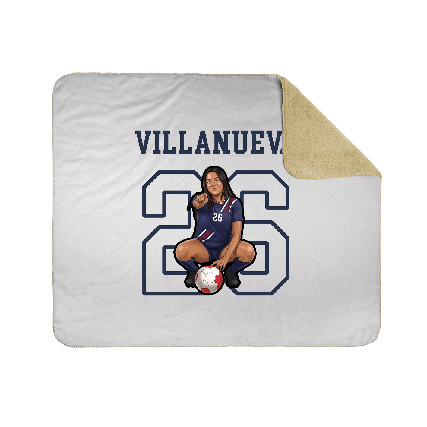 Throw Blanket — Shirsey in White