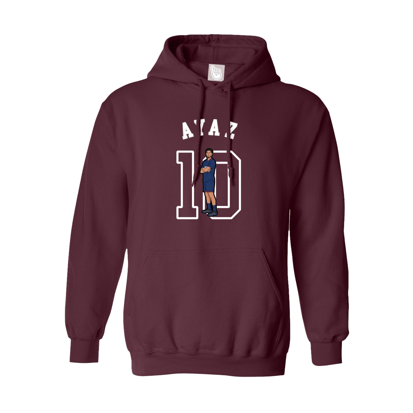 Youth Hoodie — Shirsey Arch in Maroon