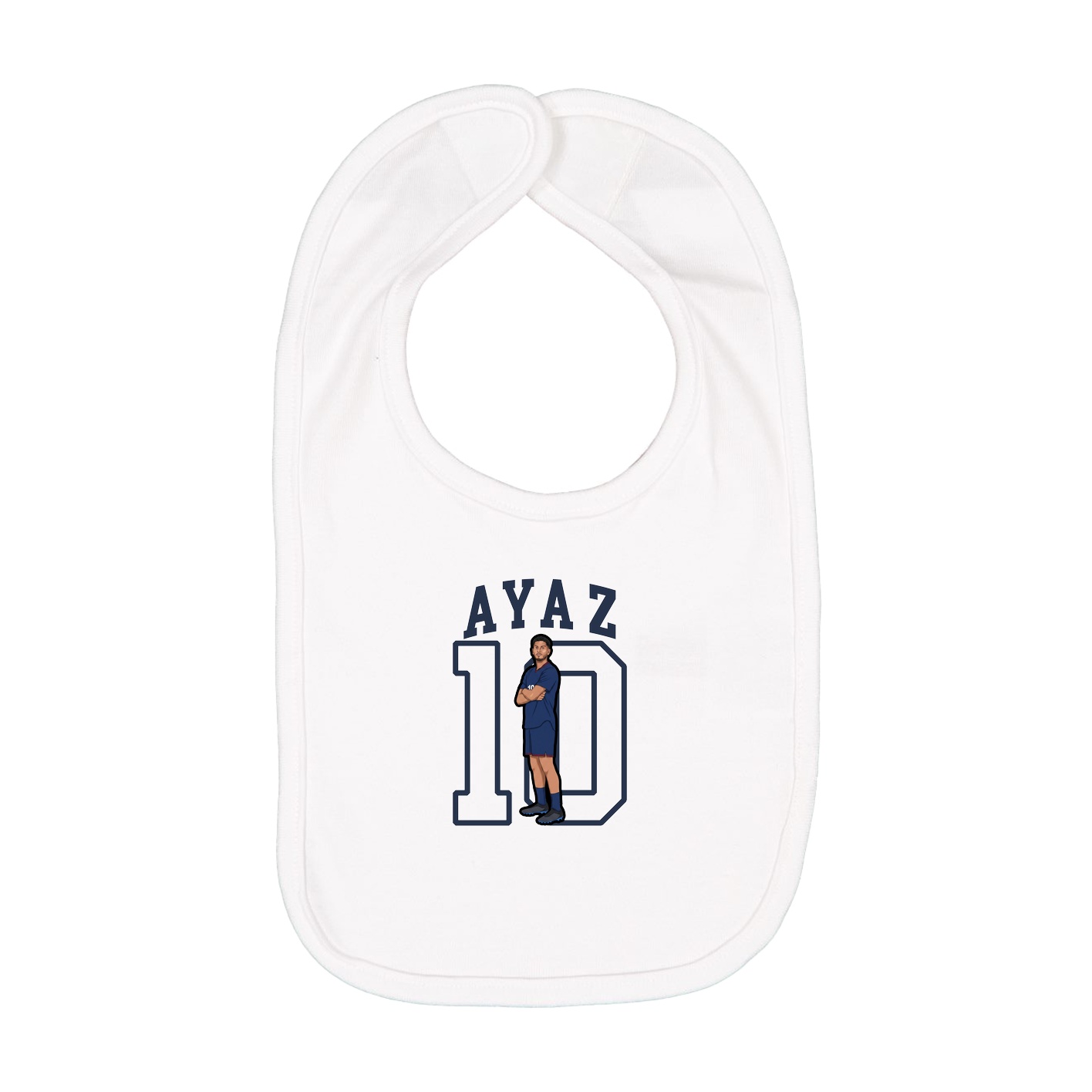Infant Bib — Shirsey in White