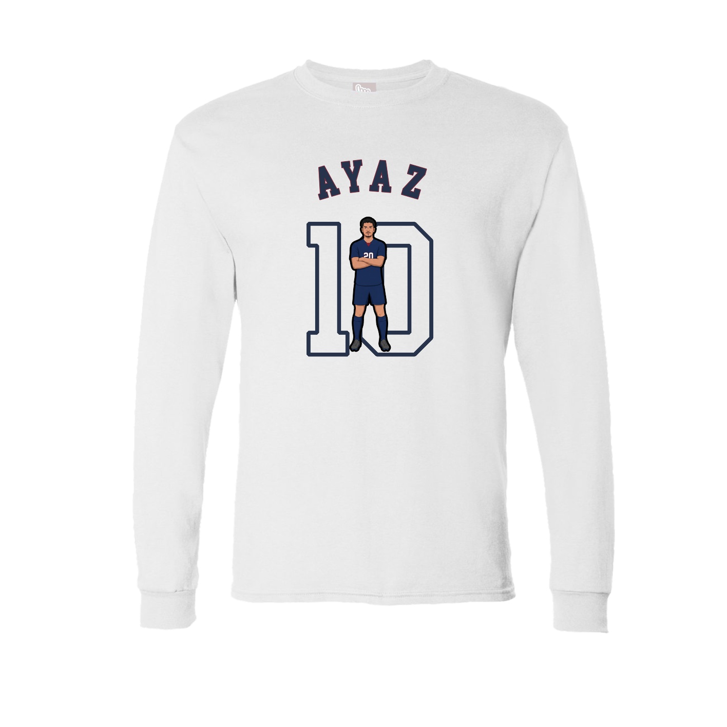 Long Sleeve Tee — Shirsey Arch in White