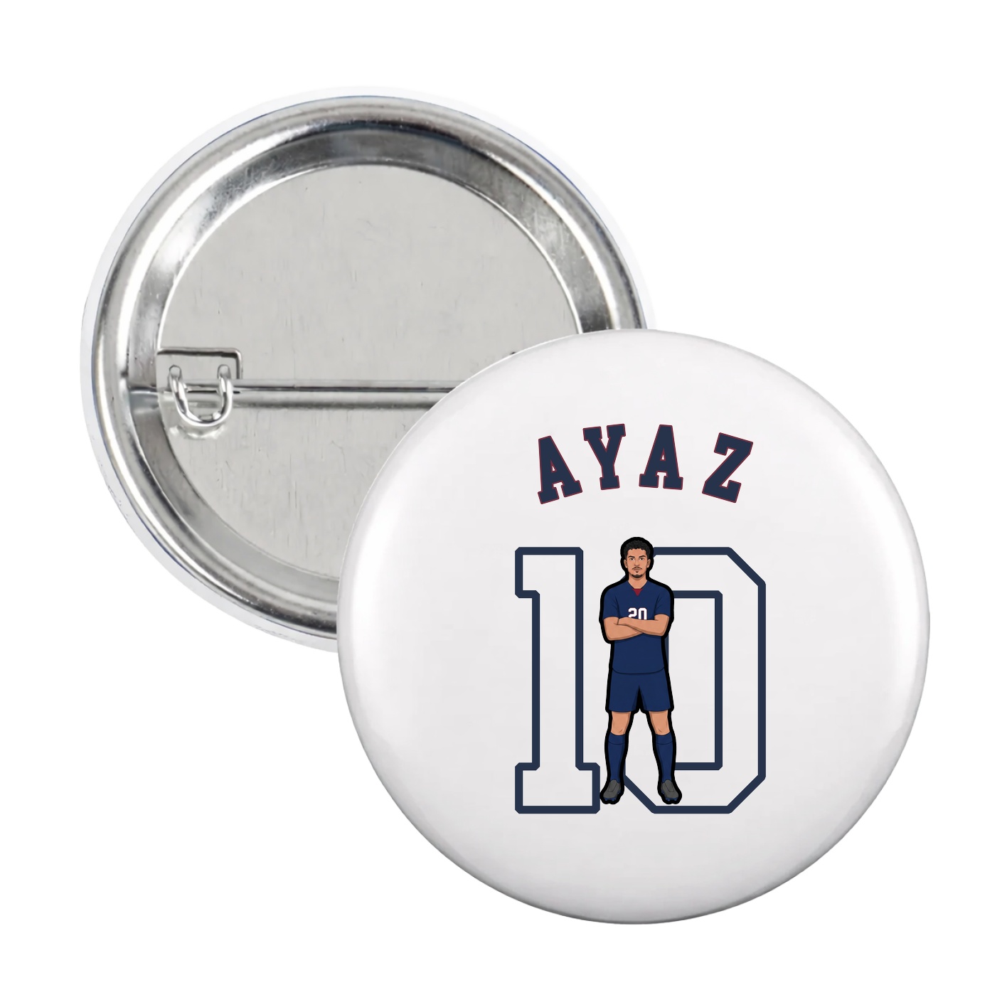 Game Day Button — Shirsey Arch in White