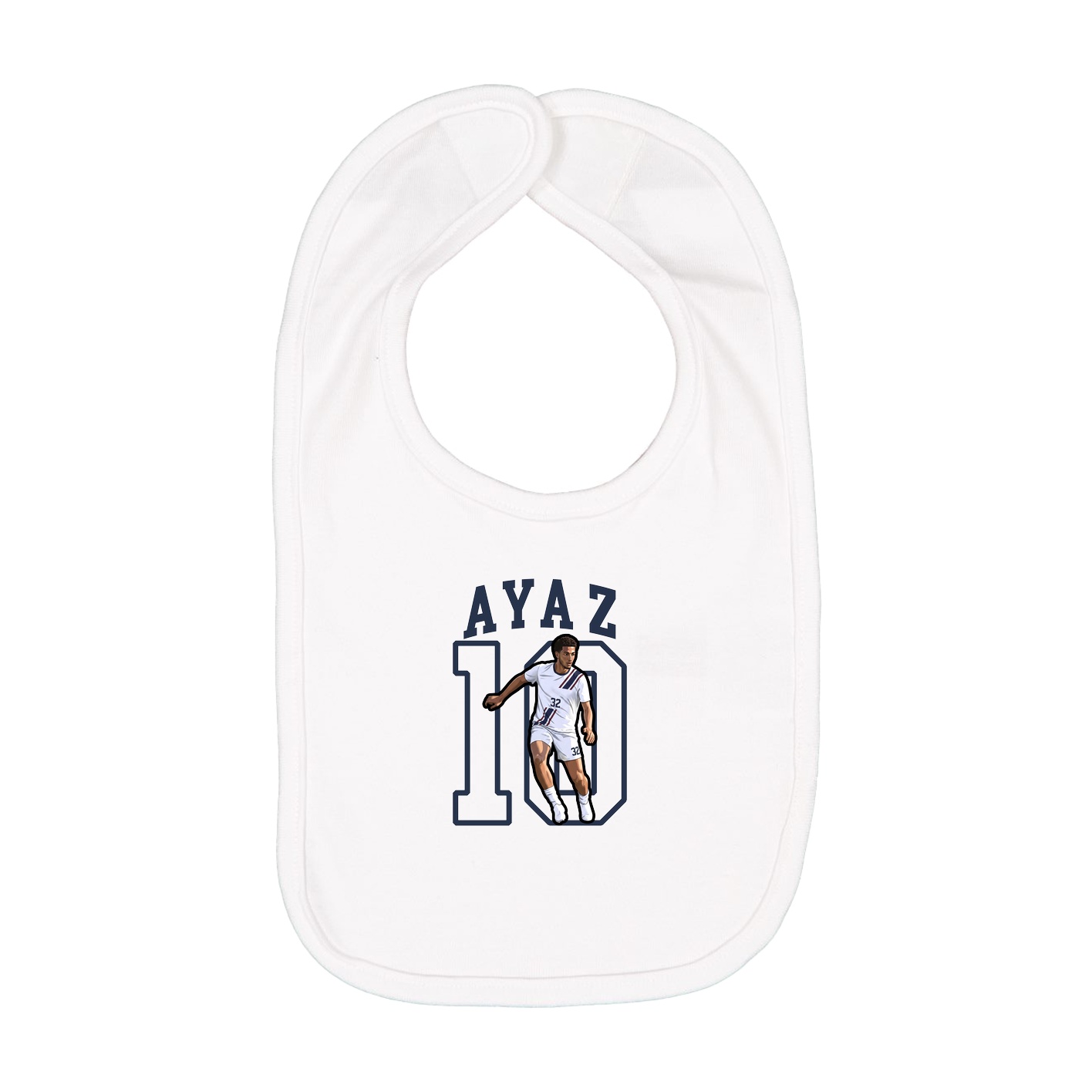 Infant Bib — Shirsey in White
