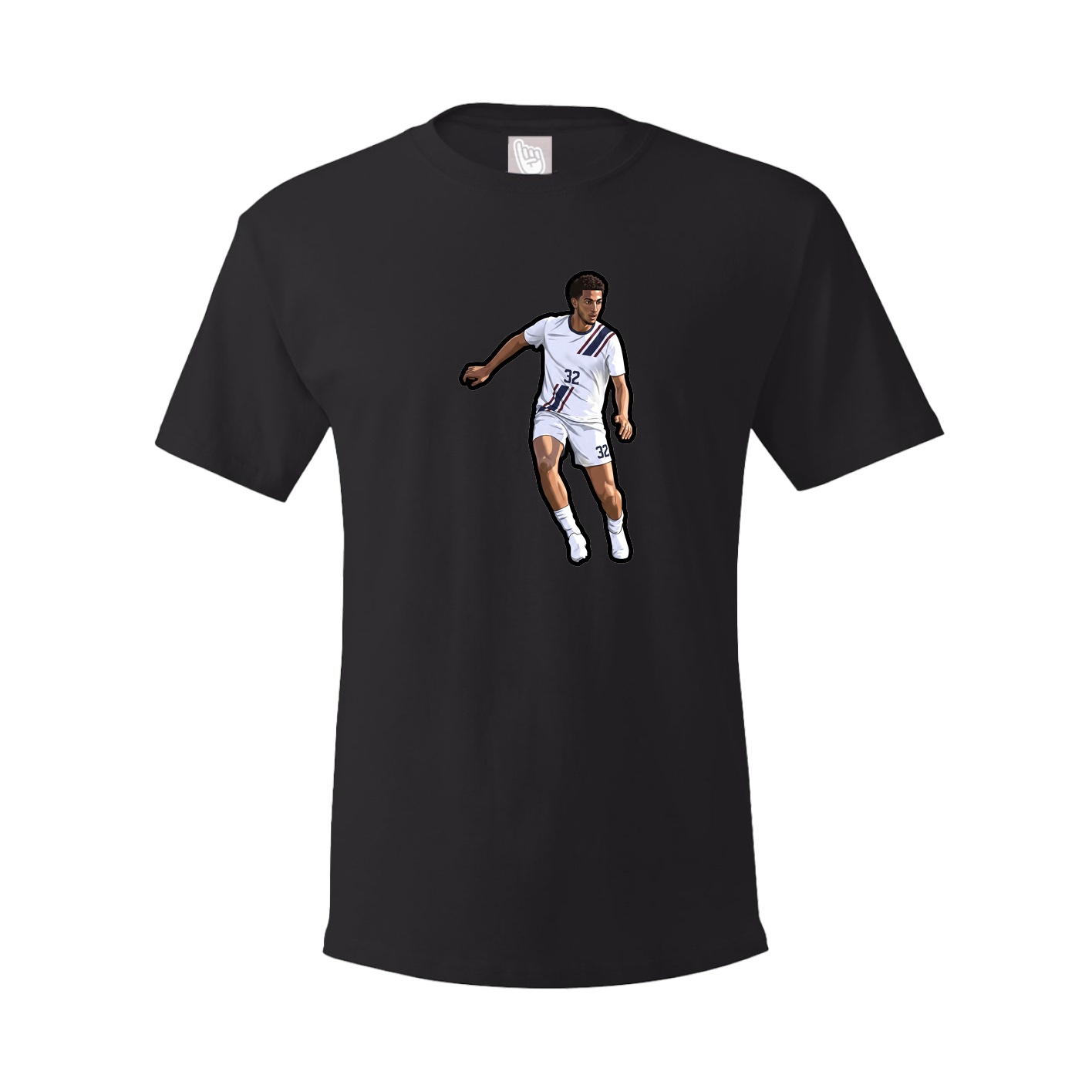 Youth Tee — Name Vertical in Black
