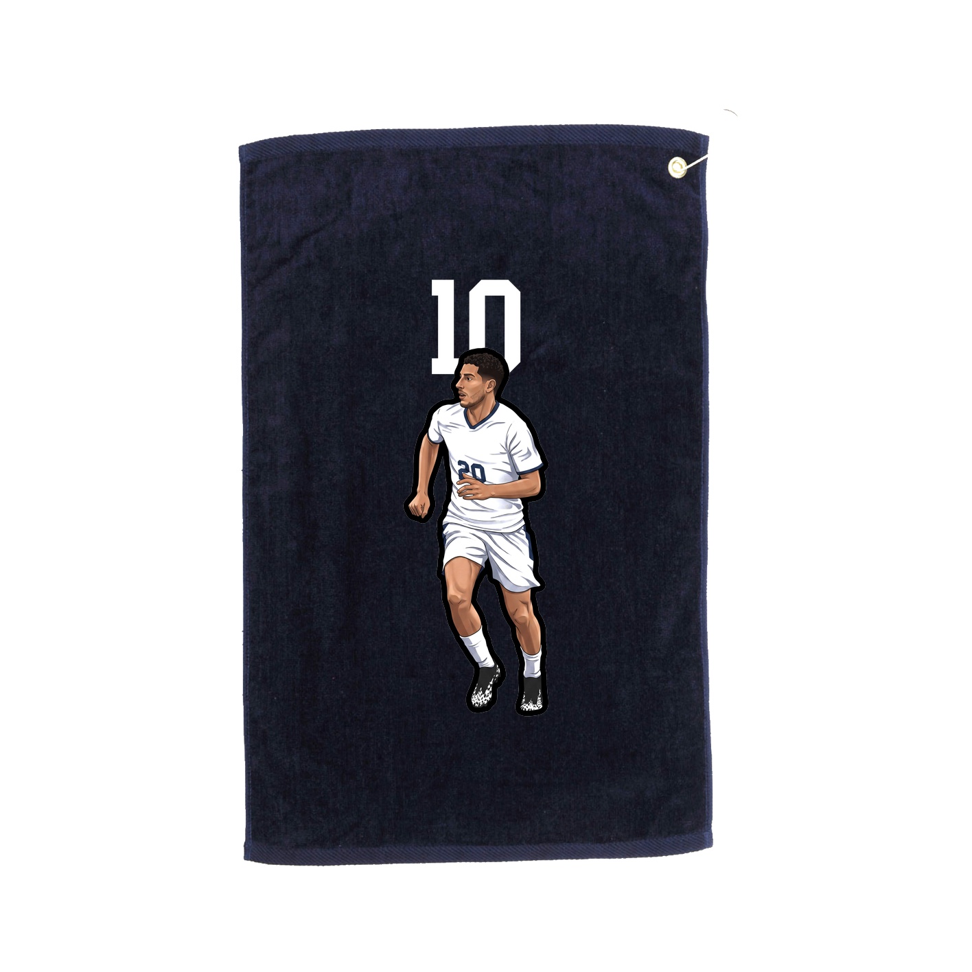 Golf Towel — Number Top in Navy