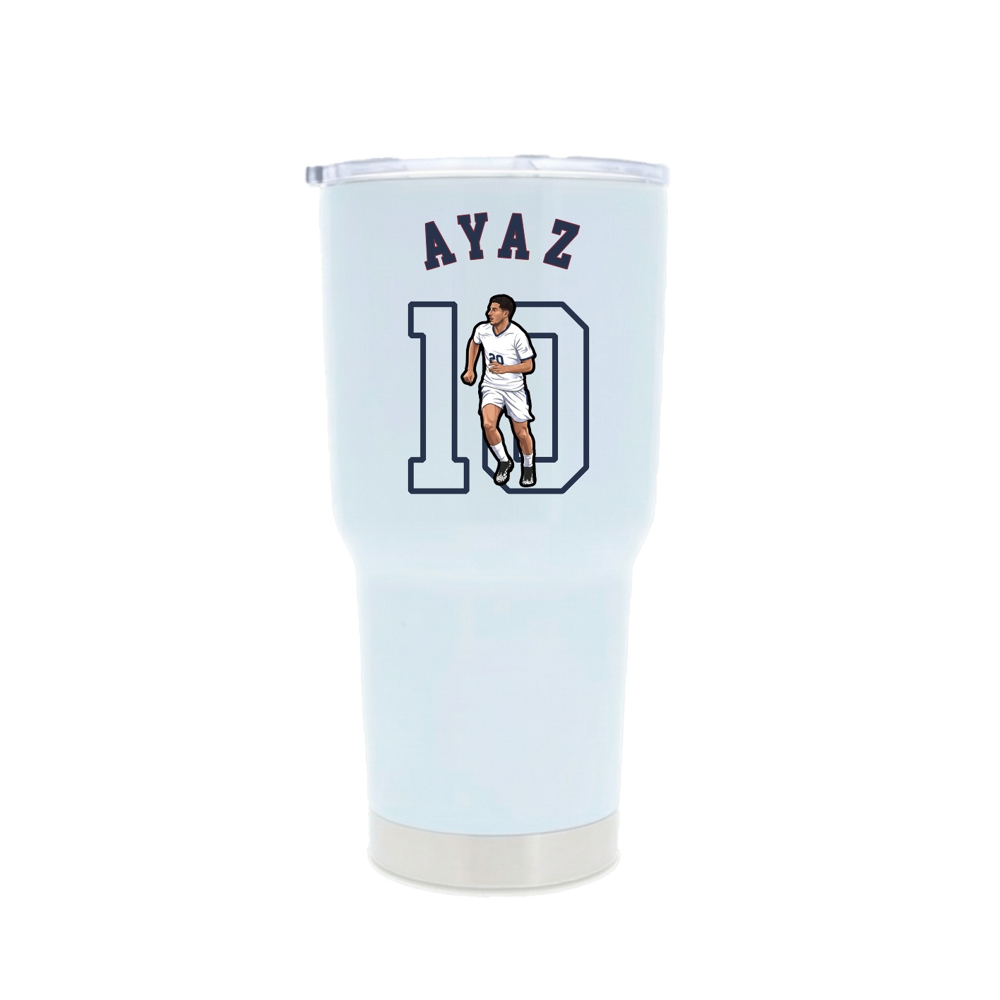 30oz Stainless Steel Tumbler — Shirsey Arch in White