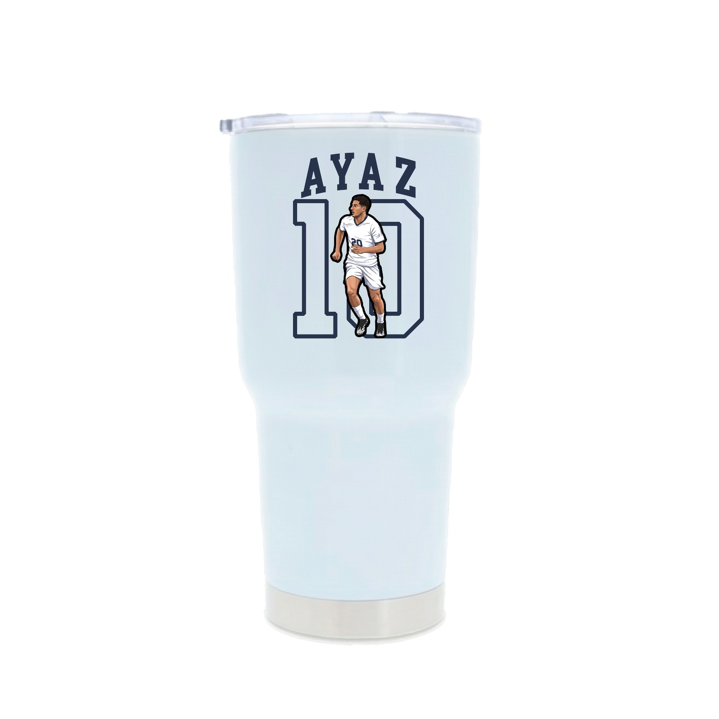 30oz Stainless Steel Tumbler — Shirsey in White