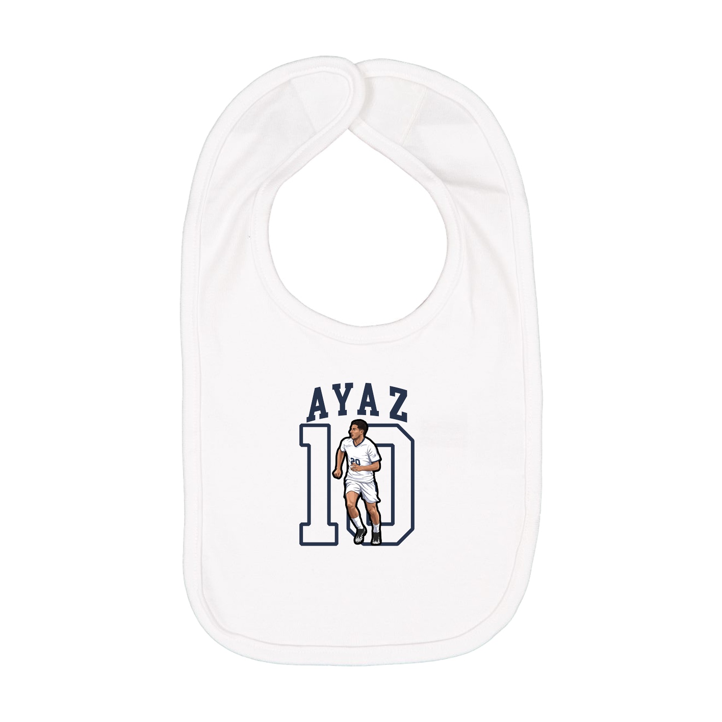 Infant Bib — Shirsey in White