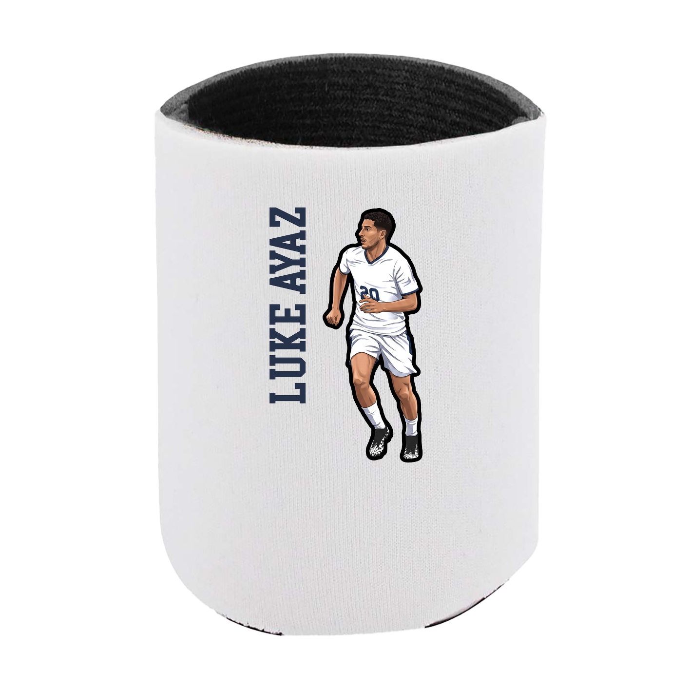 Can Holder — Name Vertical in White