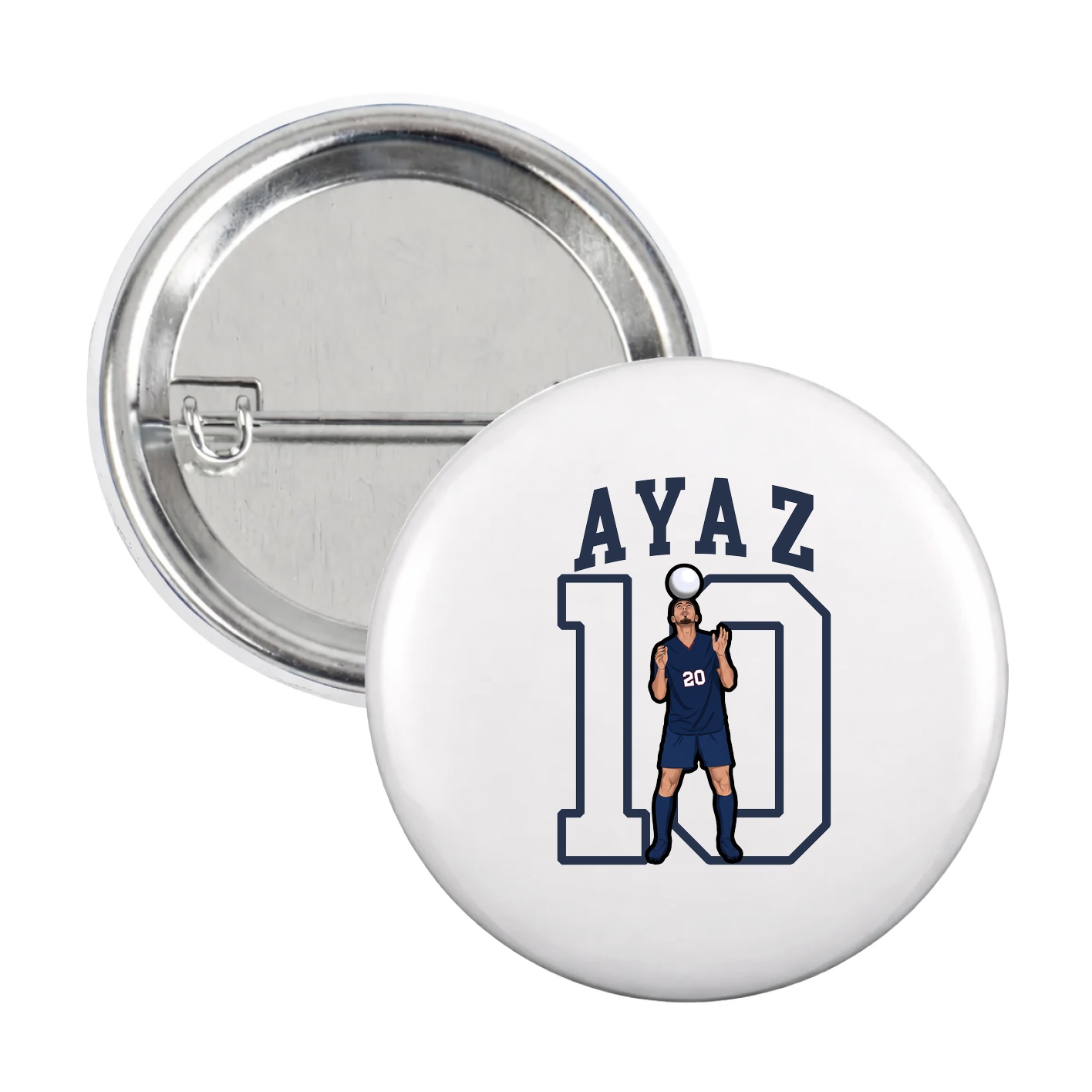 Game Day Button — Shirsey in White