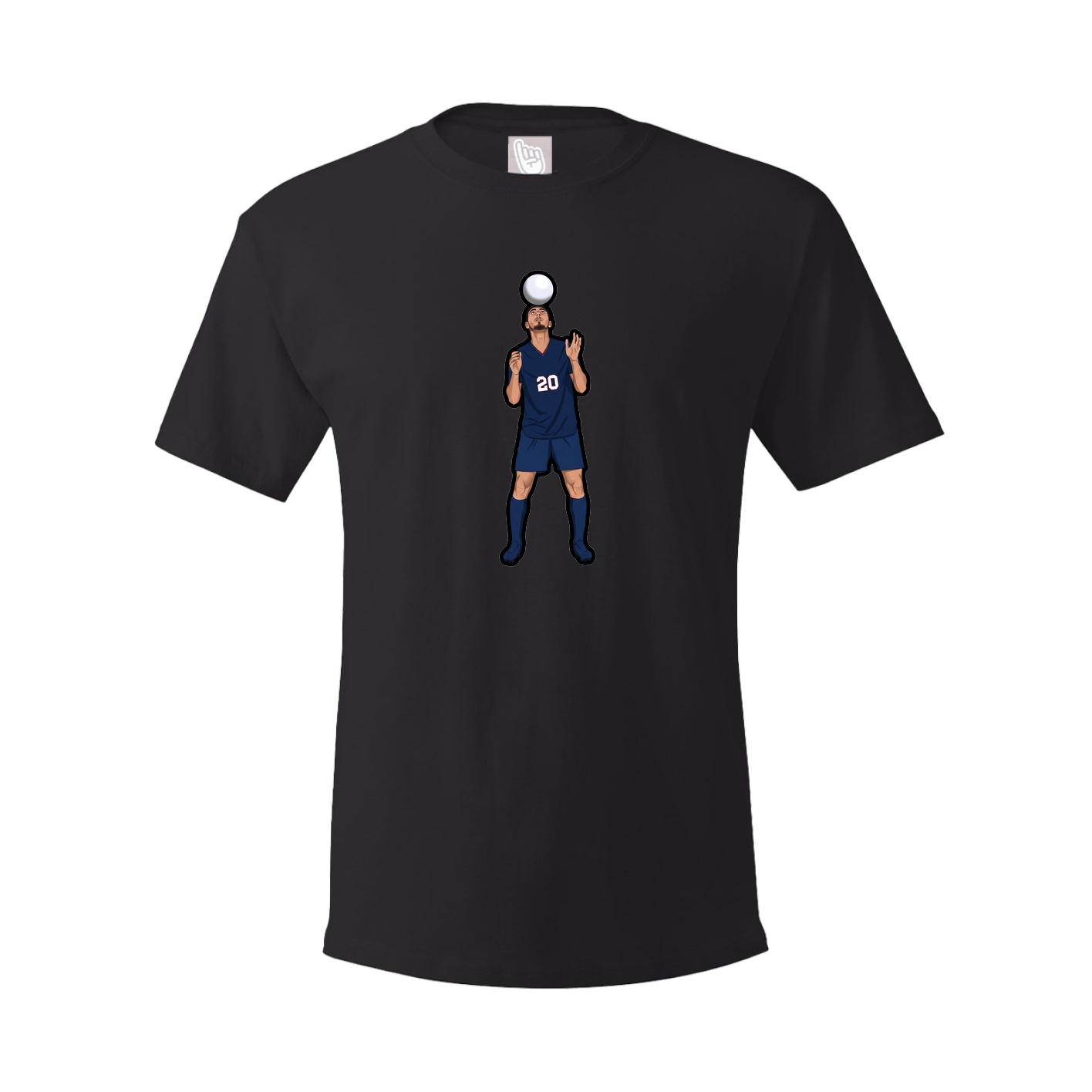 Youth Tee — Name Vertical in Black