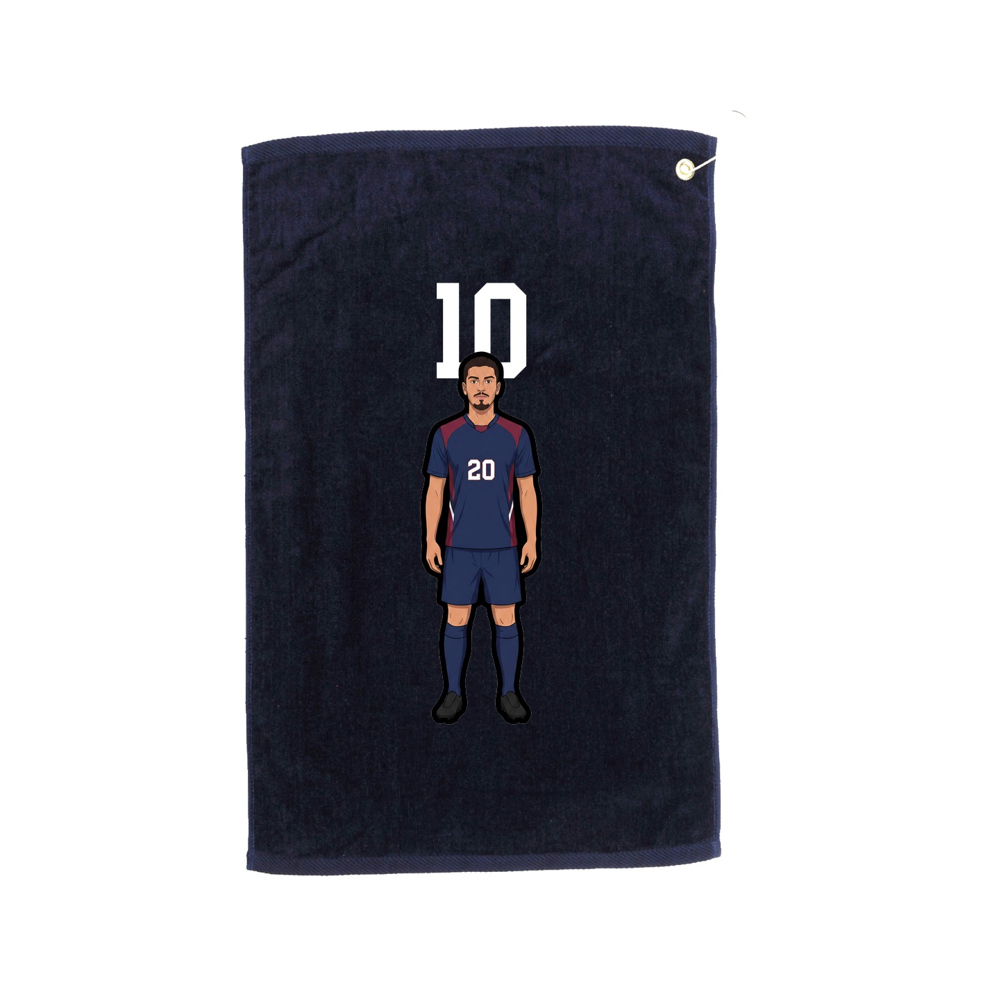 Golf Towel — Number Top in Navy