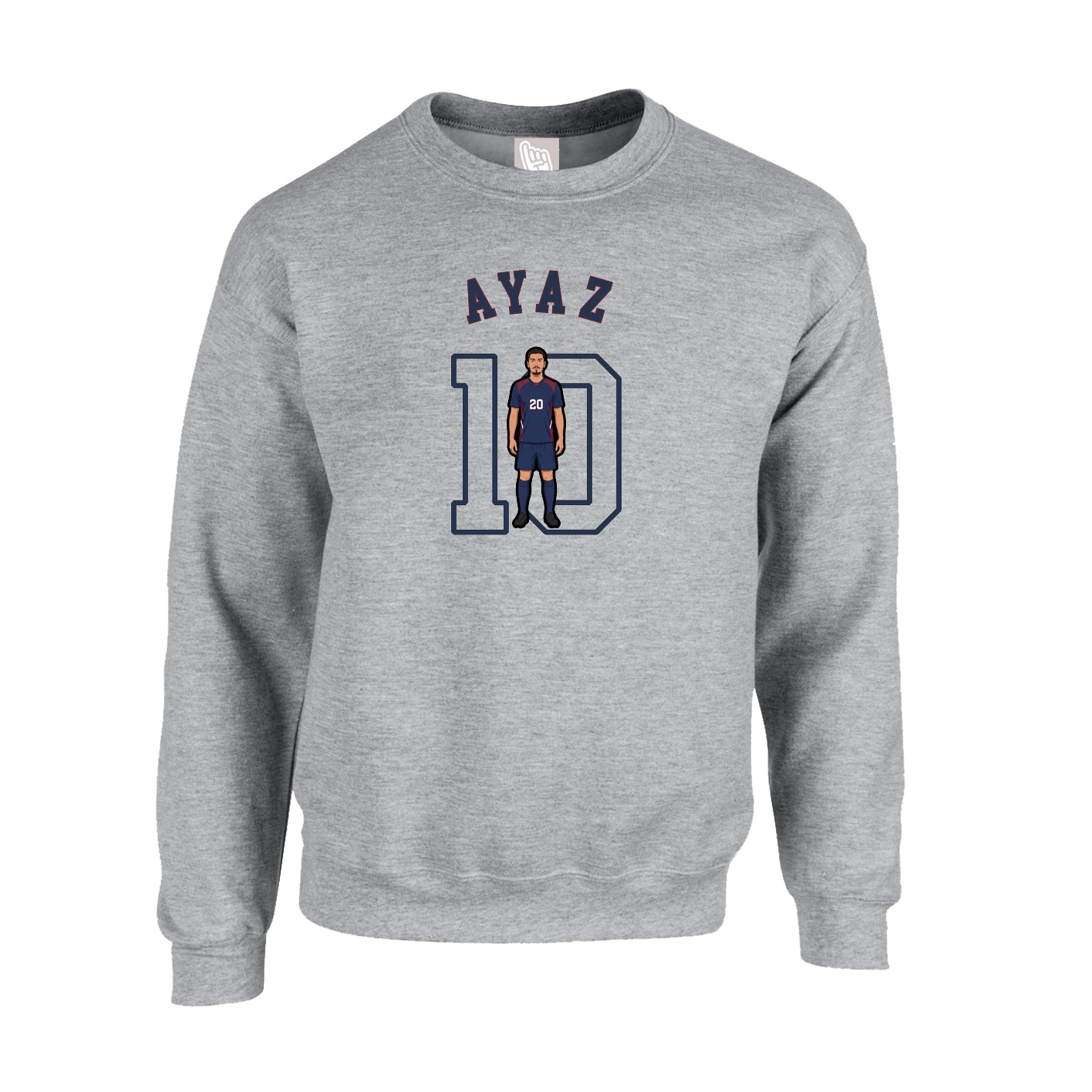 Fleece Crew — Shirsey Arch in Grey