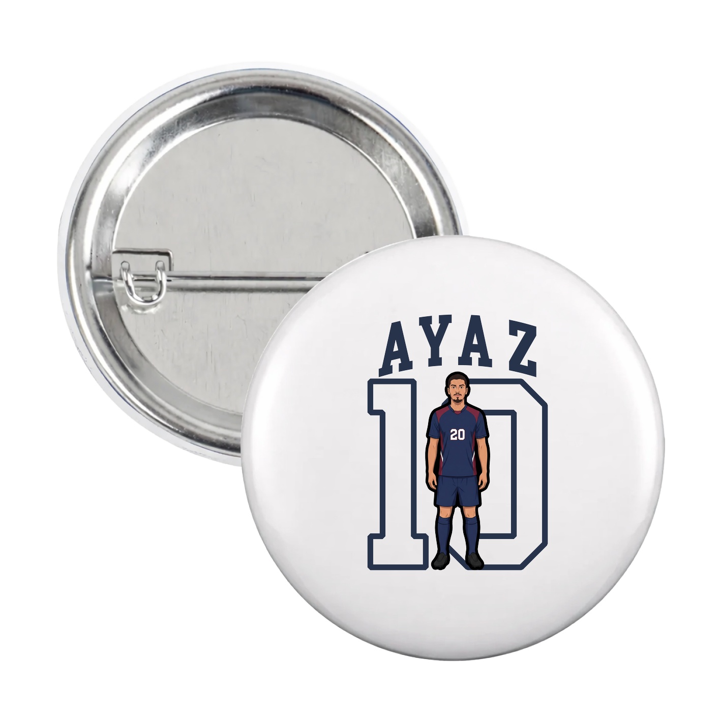 Game Day Button — Shirsey in White