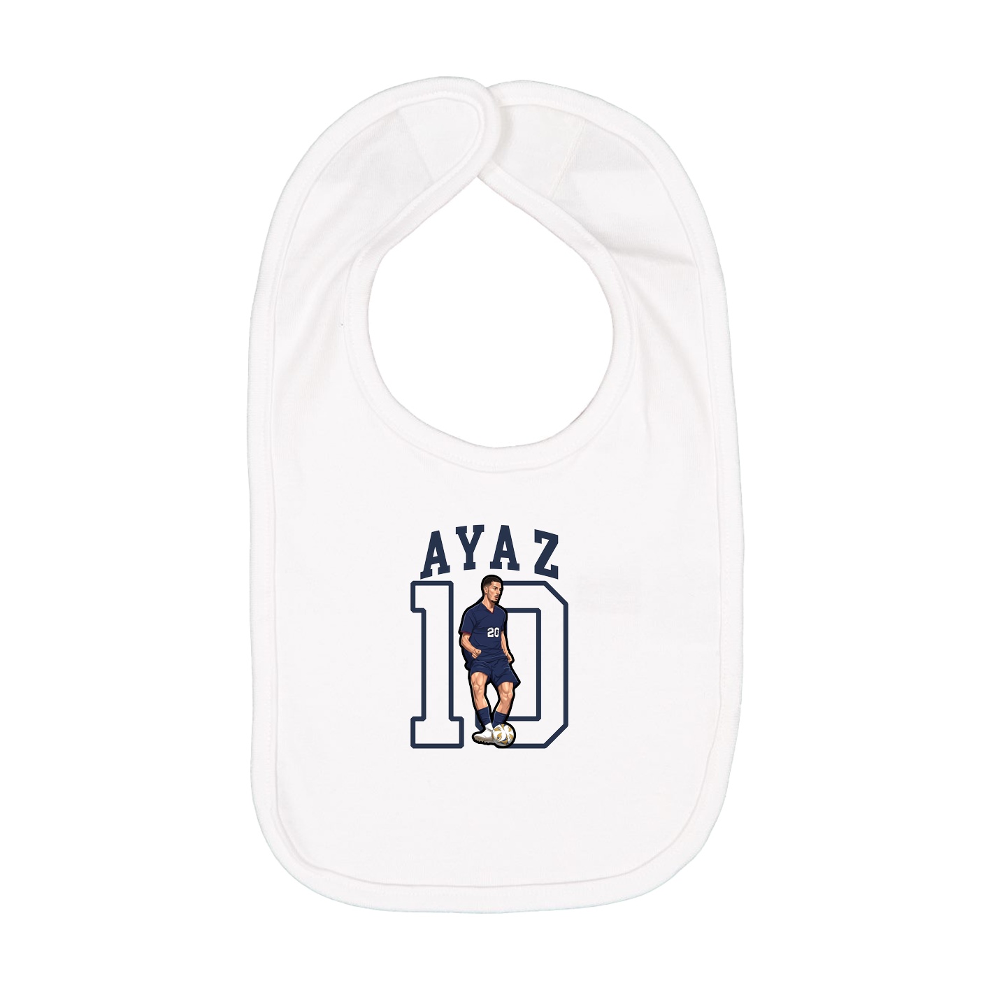 Infant Bib — Shirsey in White