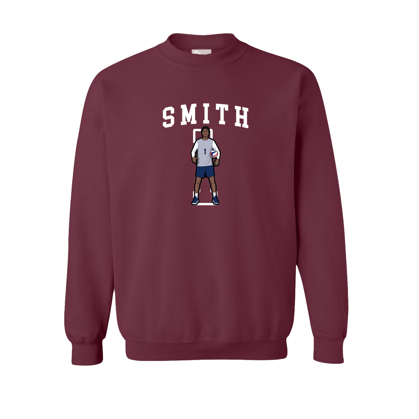 Fleece Crew — Shirsey in Maroon