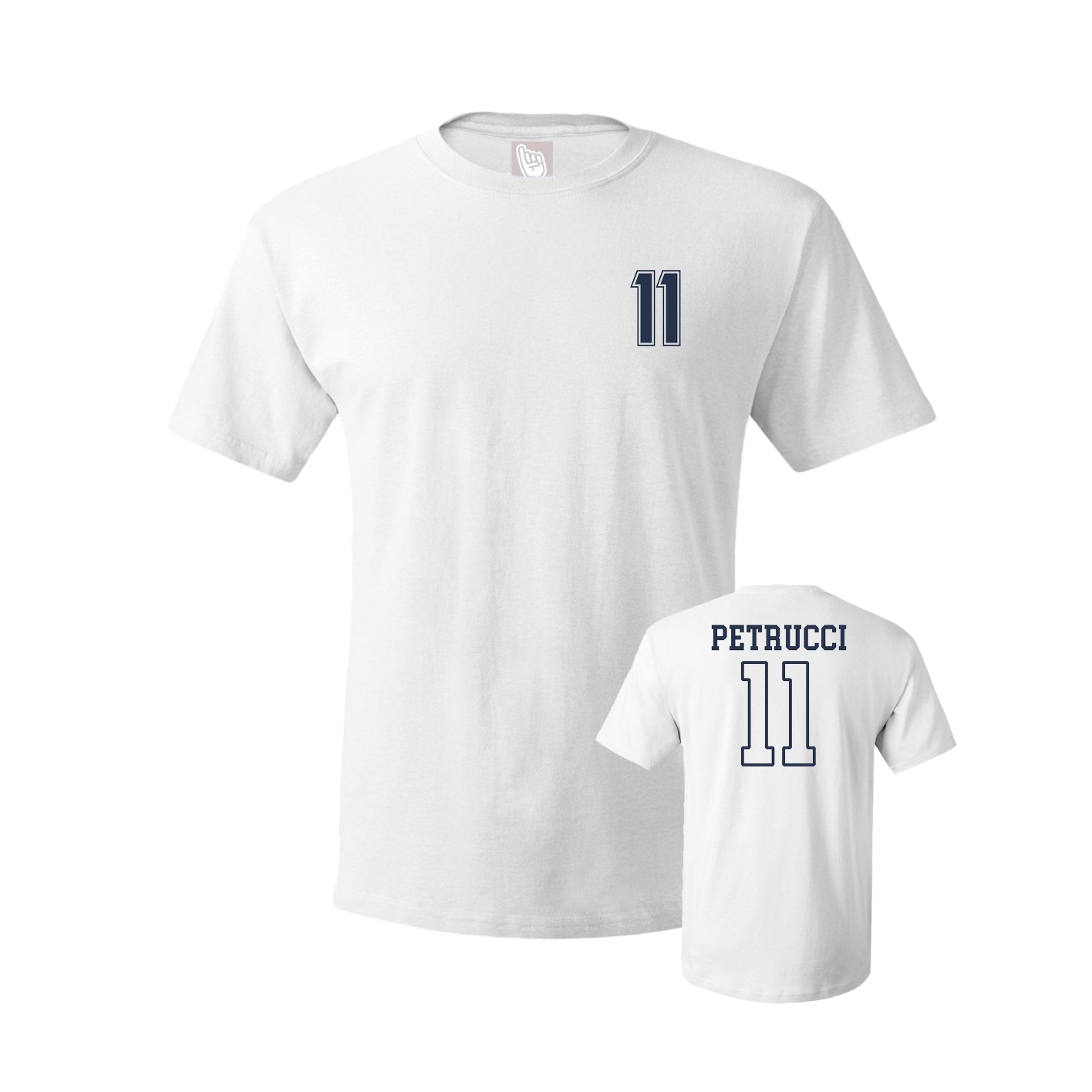 Youth Tee — Chest Back in White