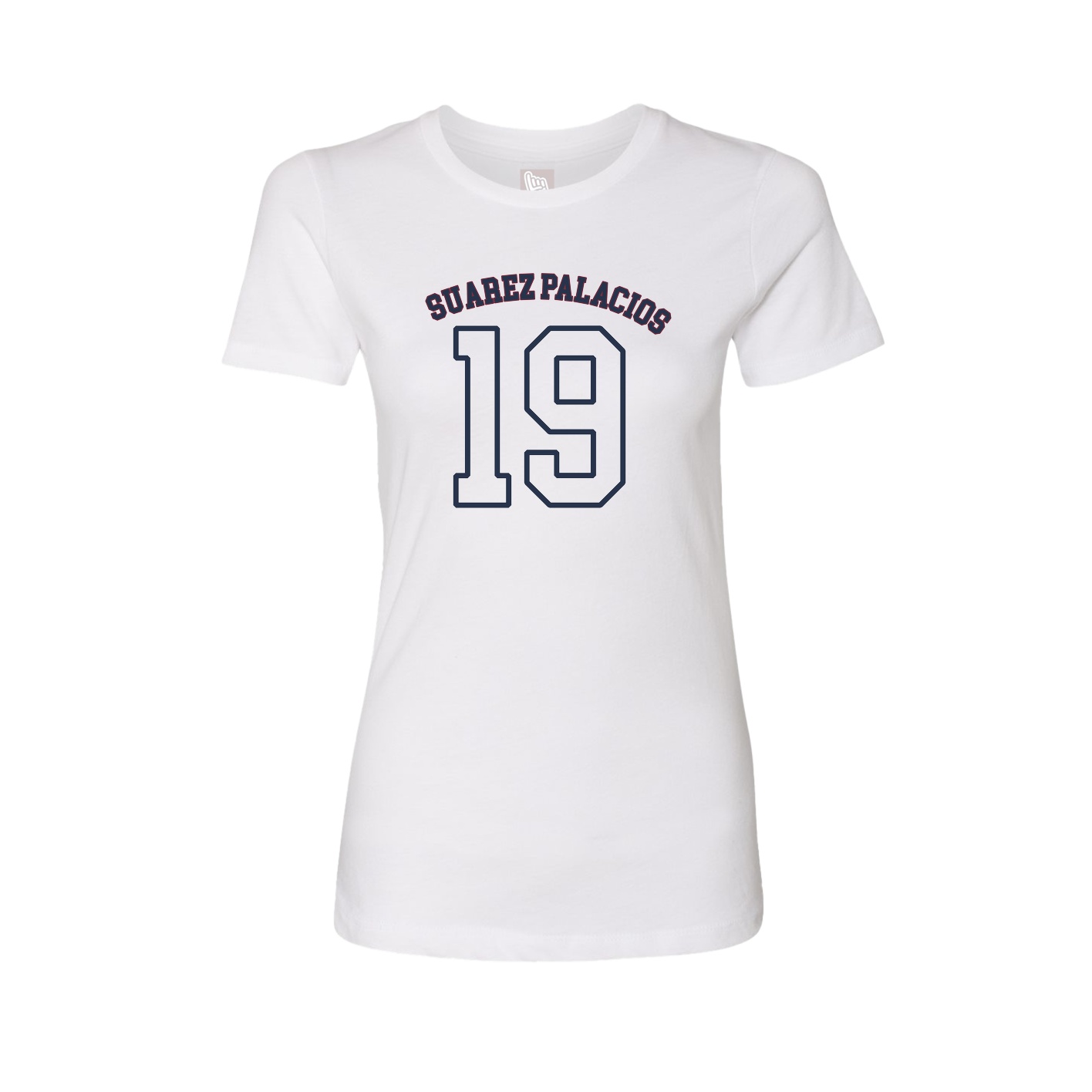 Fitted Women's Tee — Shirsey Arch in White