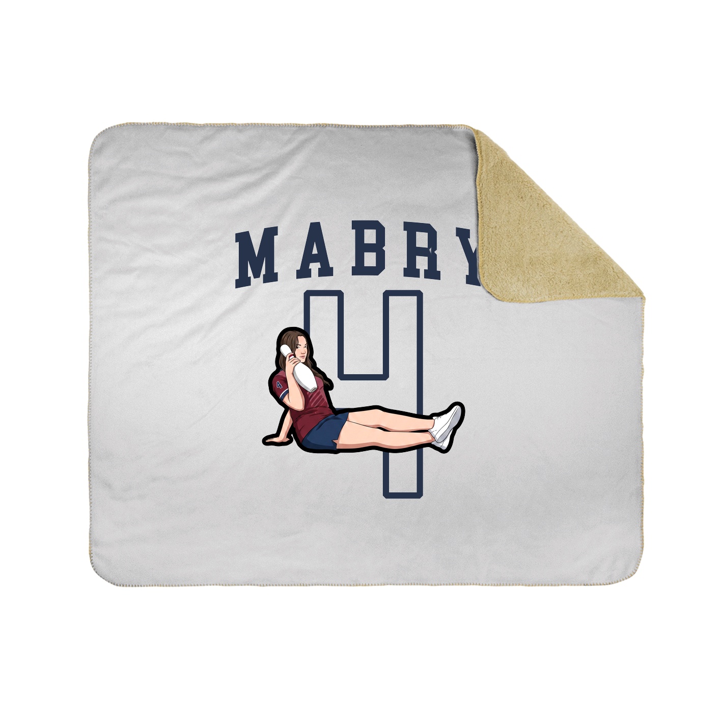 50x60 Sherpa Lined Throw Blanket