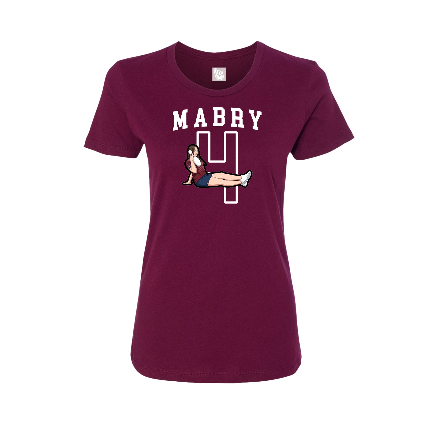 Fitted Women's Tee — Shirsey in Maroon