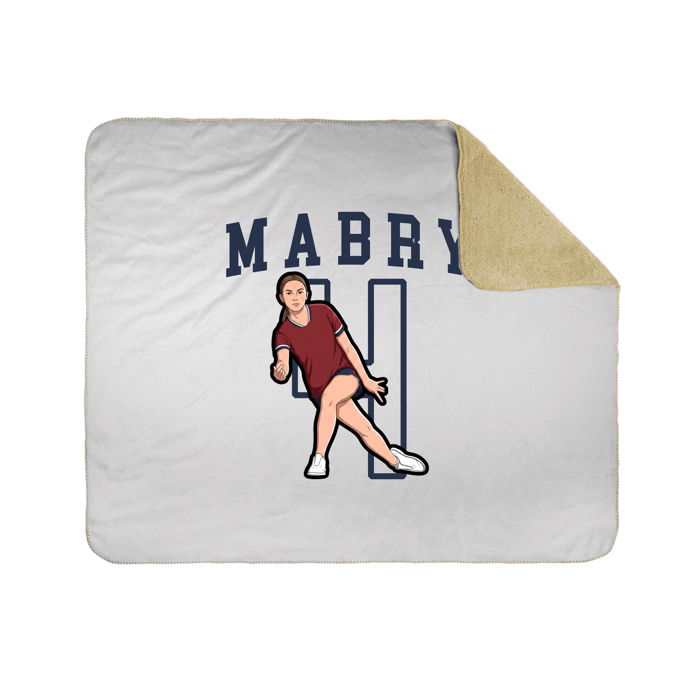 Throw Blanket — Shirsey in White