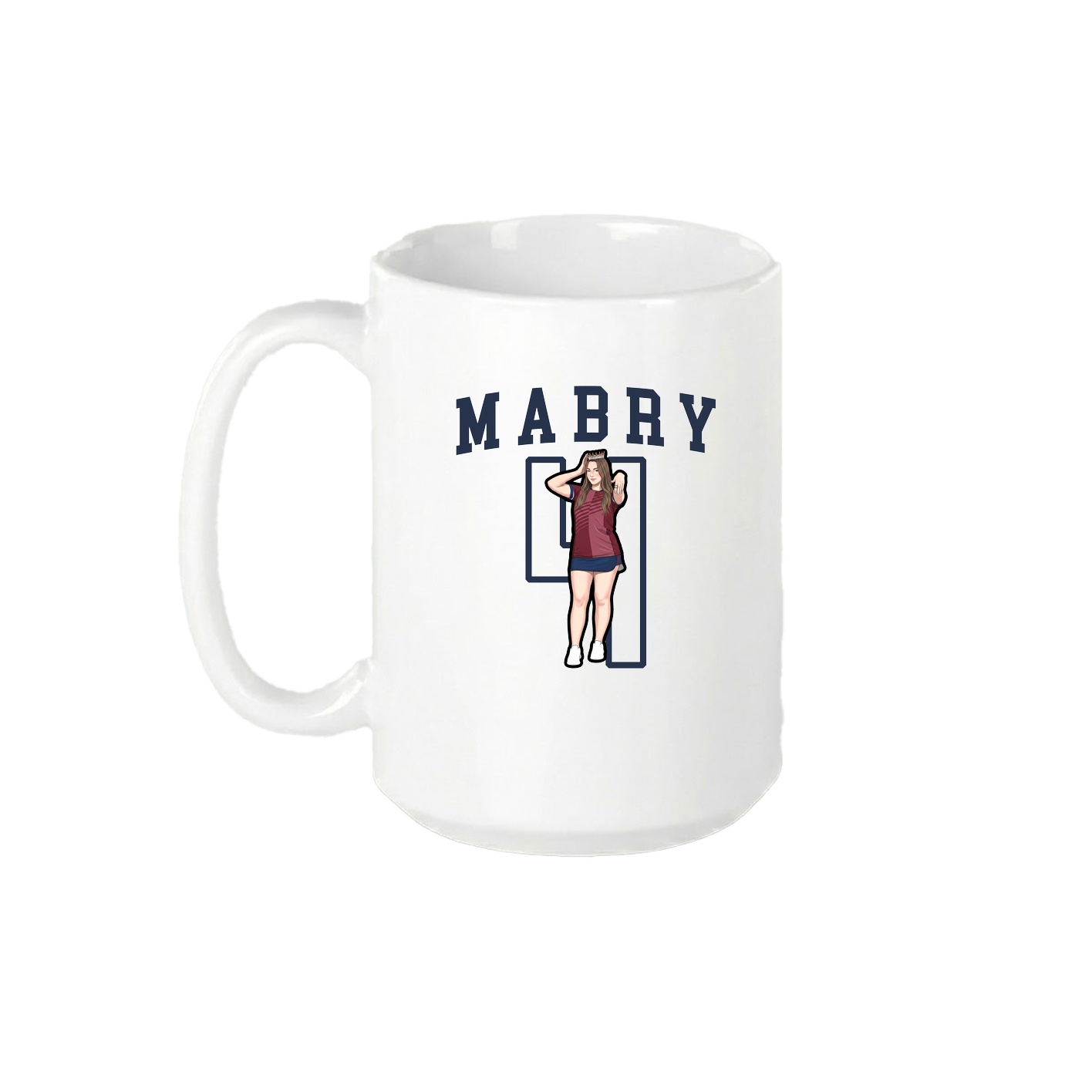 15oz Coffee Mug — Shirsey in White