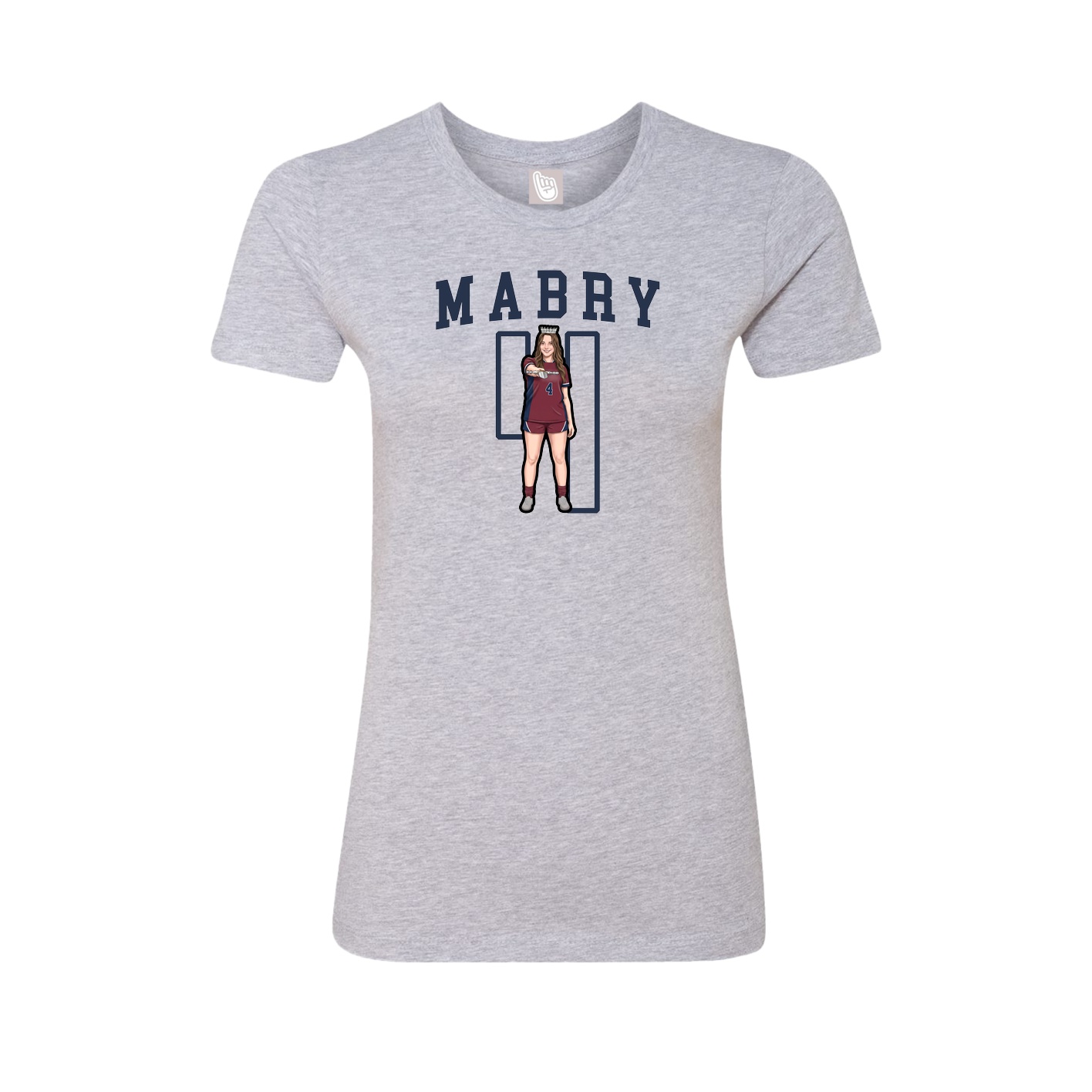 Fitted Women's Tee — Shirsey in Grey